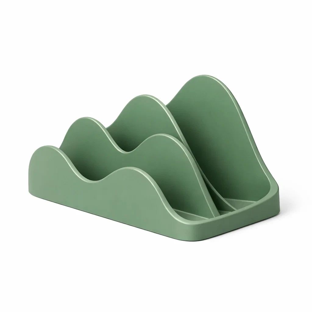 Organisateur de bureau design minimaliste vert sauge-XenDecor