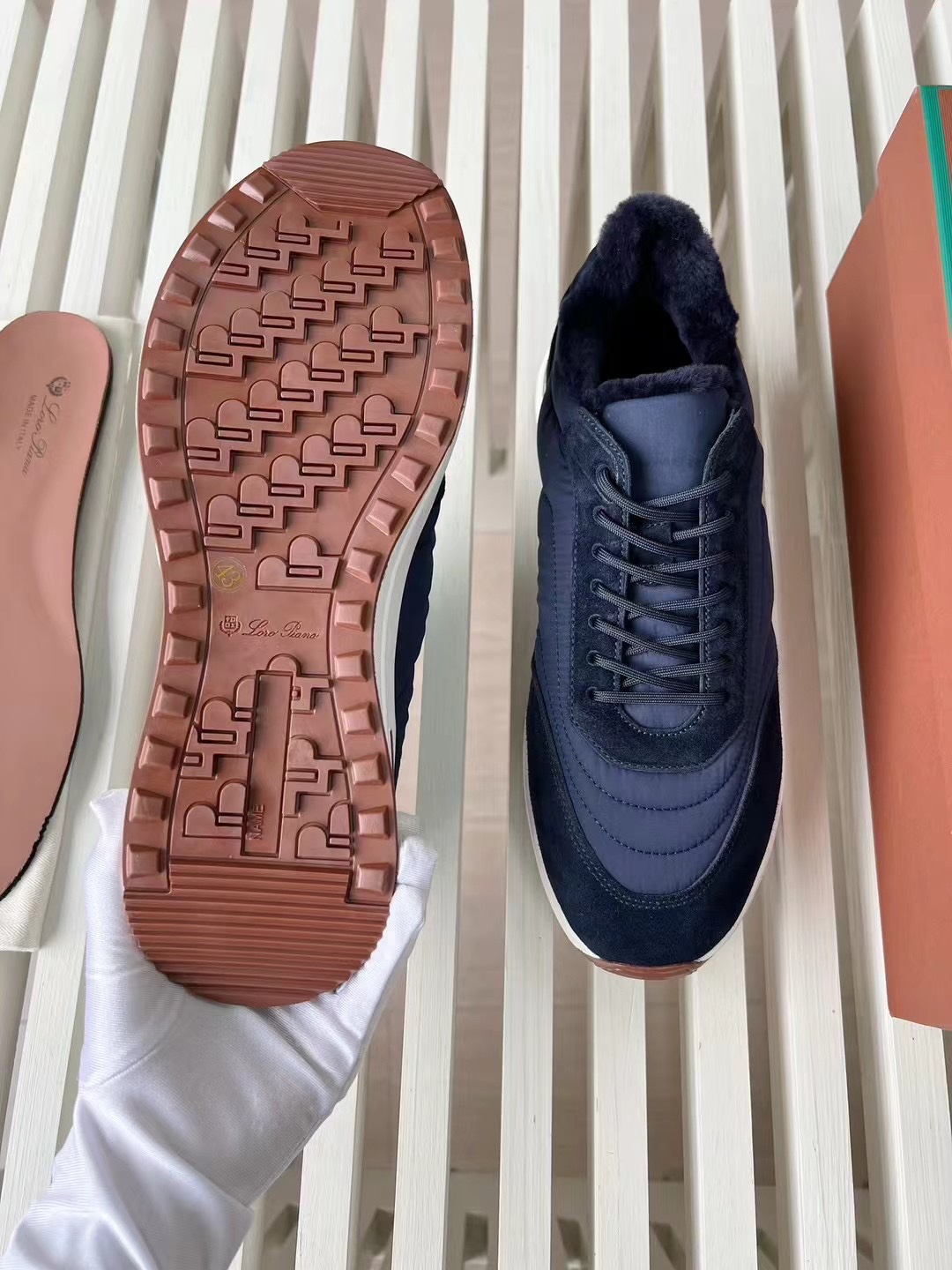 Loro Piana Week End Walk Low-top Comfortable and casual Men's Shoes 运动鞋 波鞋  LP012-81M
