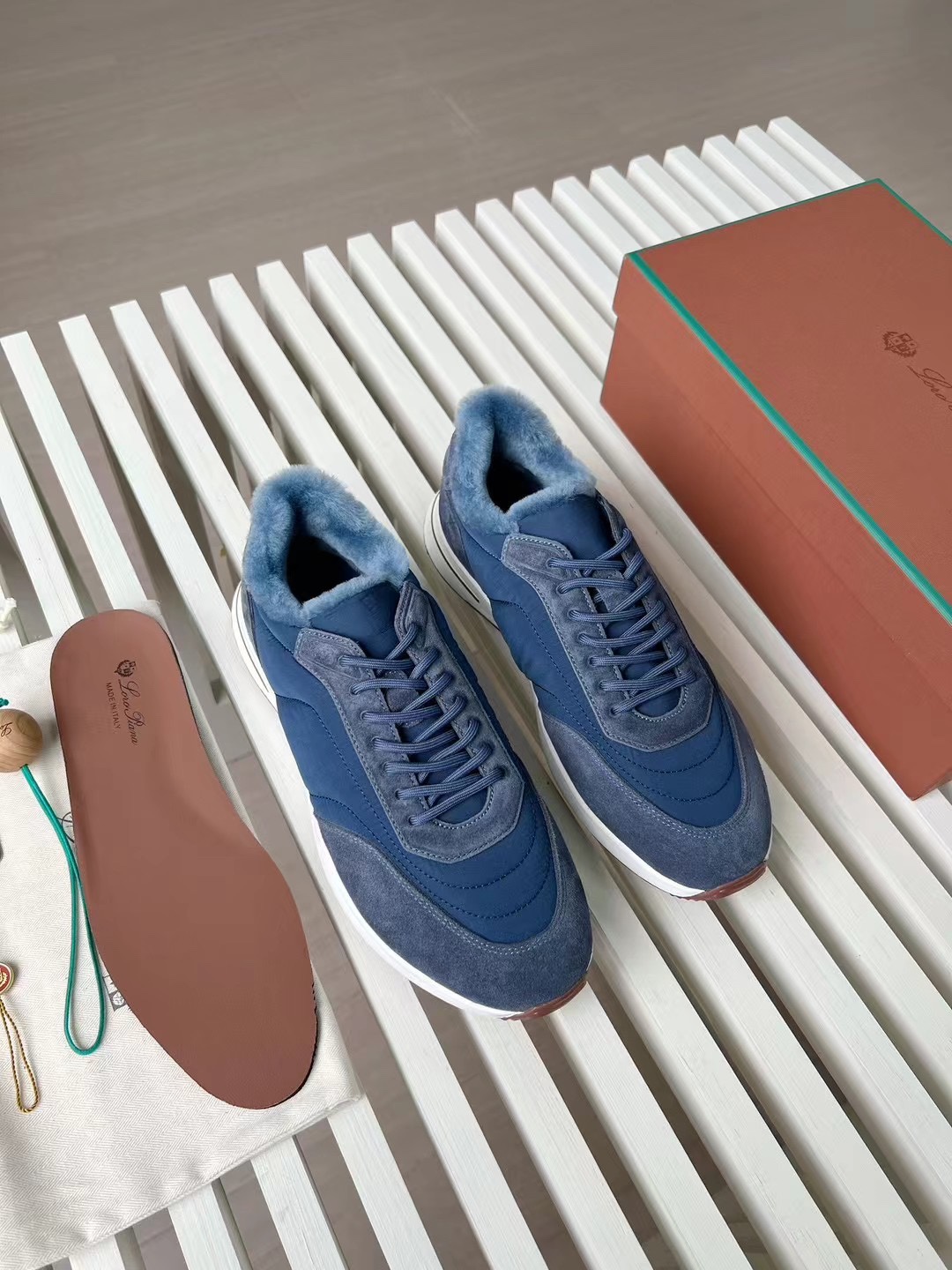 Loro Piana Week End Walk Low-top Comfortable and casual Men's Shoes 运动鞋 波鞋  LP012-81M