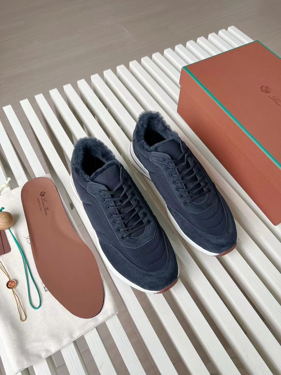 Loro Piana Week End Walk Low-top Comfortable and casual Men's Shoes 运动鞋 波鞋  LP012-81M