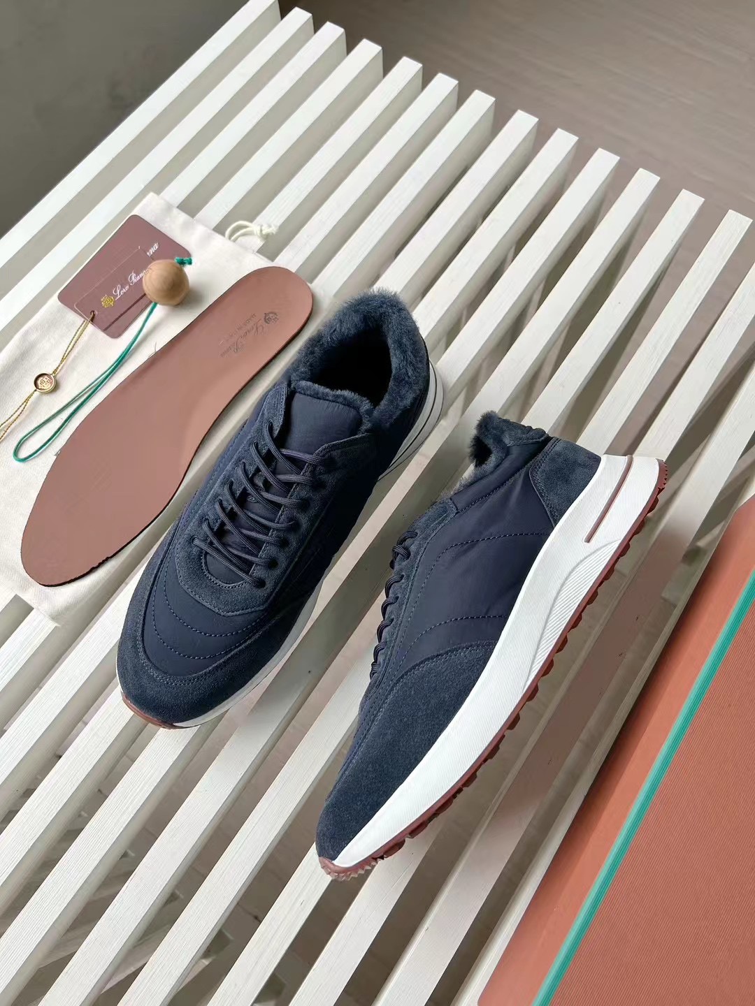 Loro Piana Week End Walk Low-top Comfortable and casual Men's Shoes 运动鞋 波鞋  LP012-81M