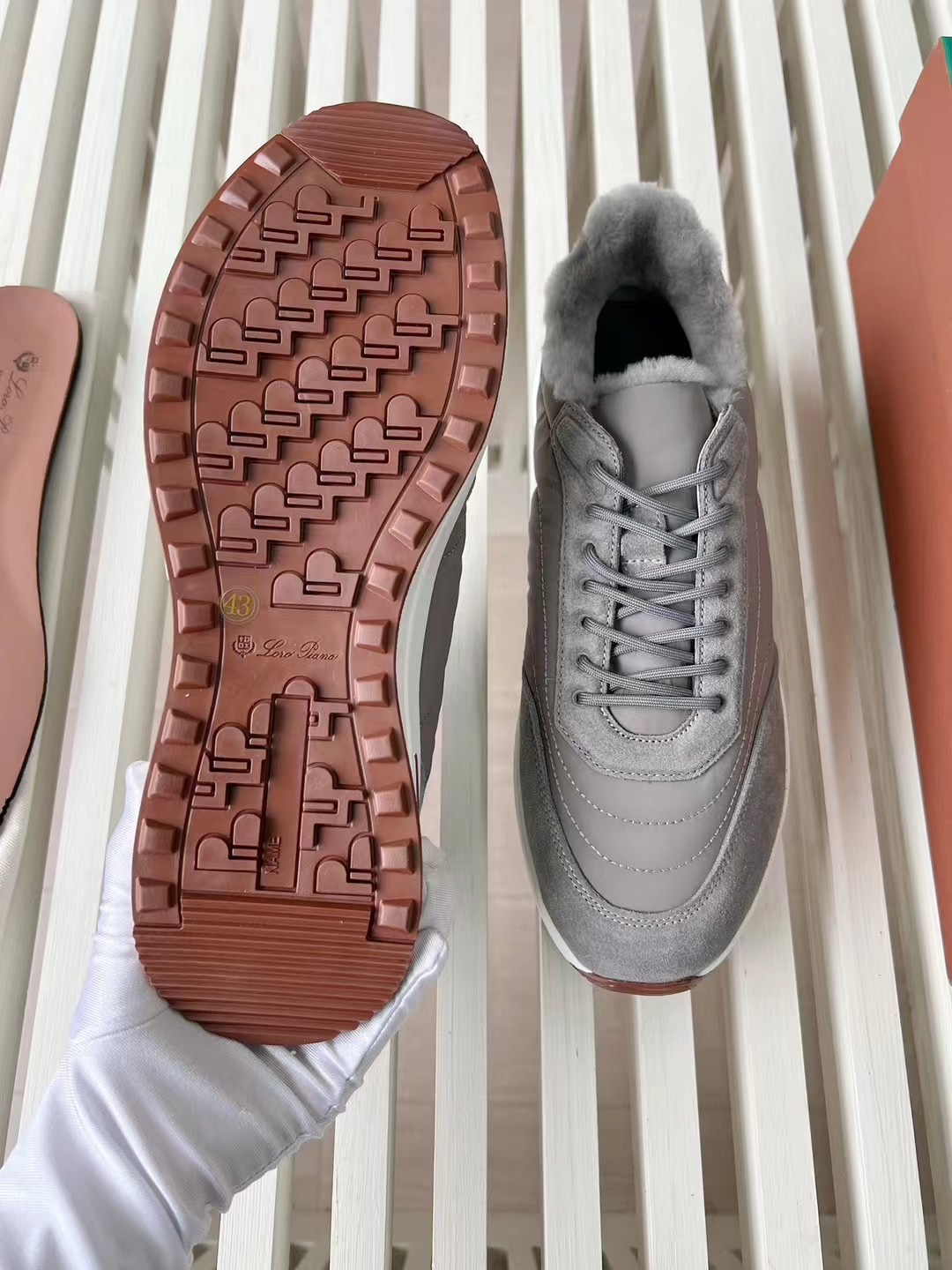 Loro Piana Week End Walk Low-top Comfortable and casual Men's Shoes 运动鞋 波鞋  LP012-81M