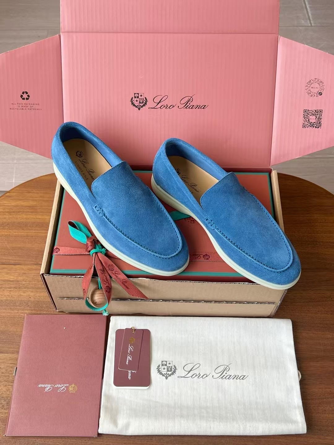 Loro Piana Summer Walk End Walk Low-top Comfortable and casual Men's Shoes麂皮 一脚蹬 运动鞋 波鞋  FAE8124H755