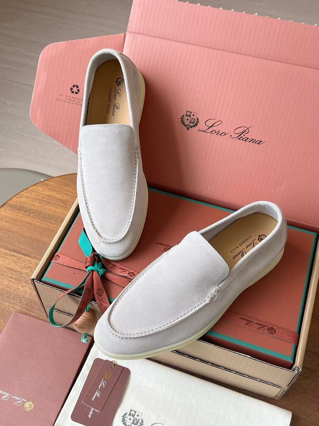 Loro Piana Summer Walk End Walk Low-top Comfortable and casual Men's Shoes麂皮 一脚蹬 运动鞋 波鞋  FAE8124H755