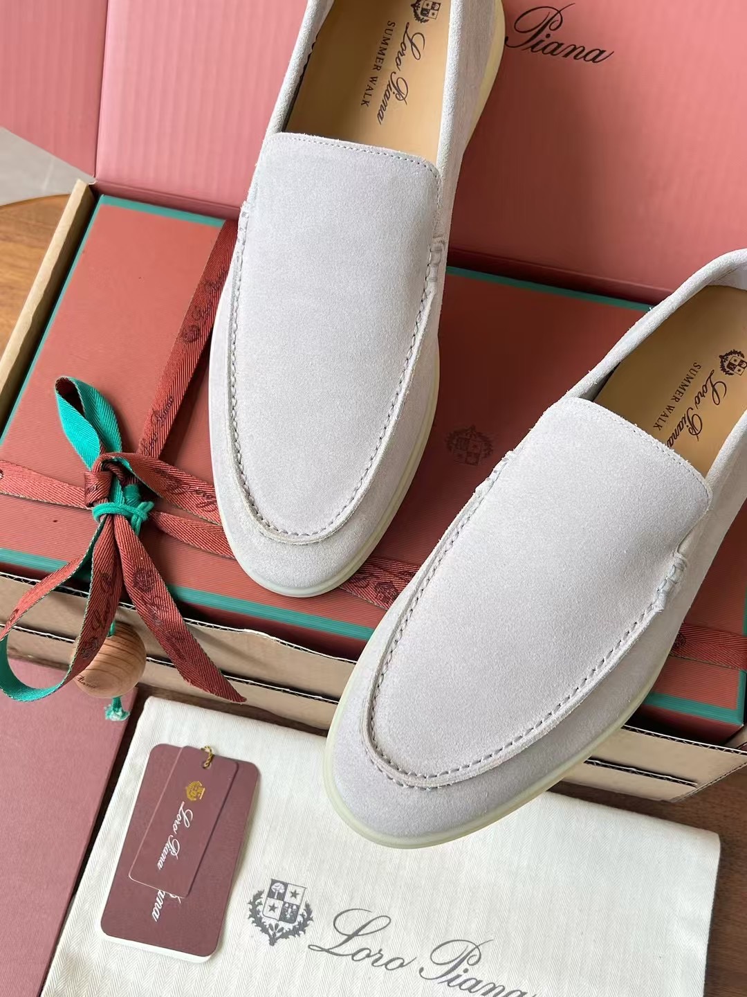 Loro Piana Summer Walk End Walk Low-top Comfortable and casual Men's Shoes麂皮 一脚蹬 运动鞋 波鞋  FAE8124H755