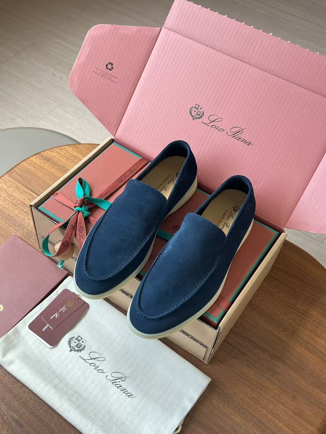 Loro Piana Summer Walk End Walk Low-top Comfortable and casual Men's Shoes麂皮 一脚蹬 运动鞋 波鞋  FAE8124H755