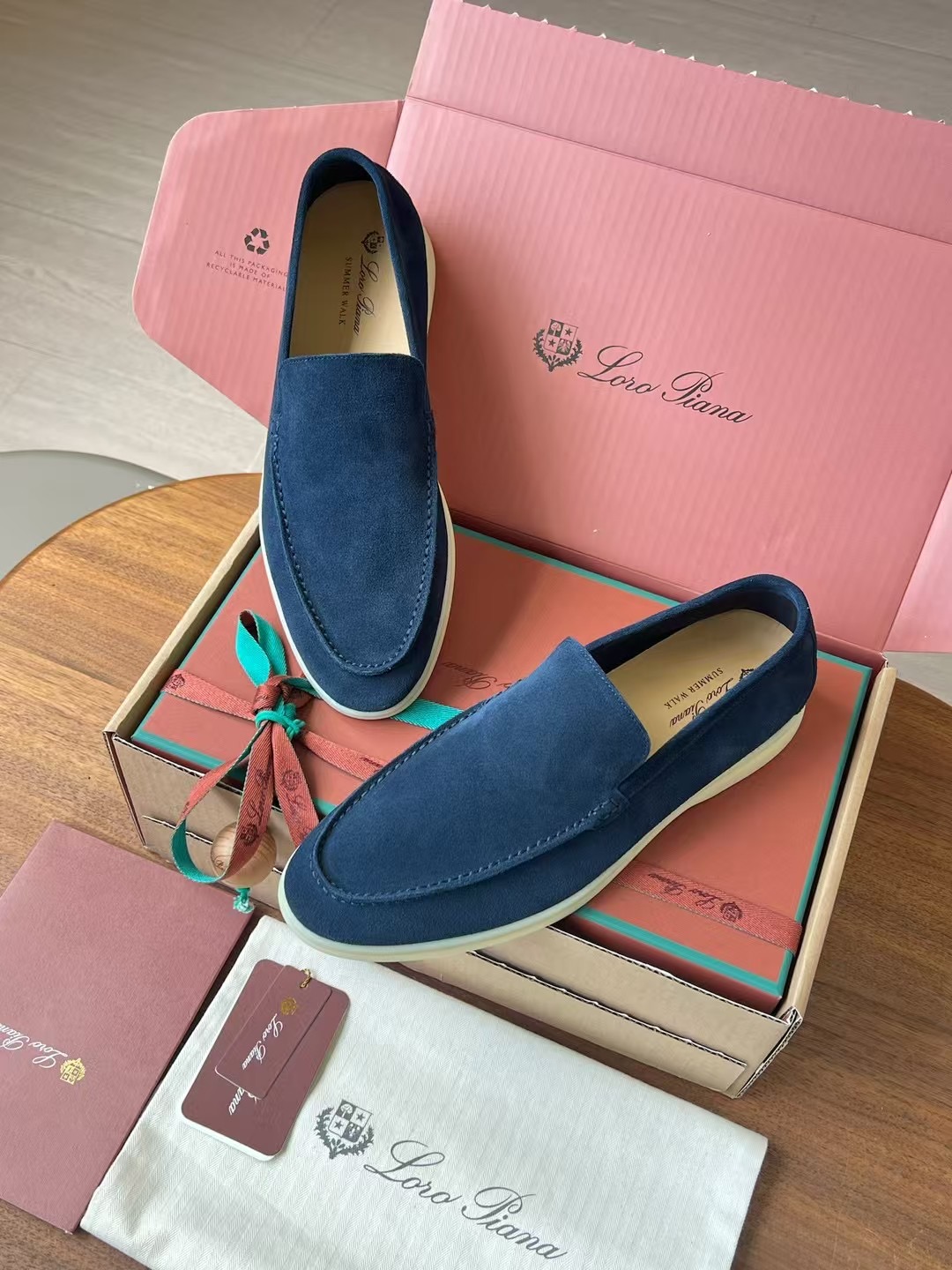 Loro Piana Summer Walk End Walk Low-top Comfortable and casual Men's Shoes麂皮 一脚蹬 运动鞋 波鞋  FAE8124H755