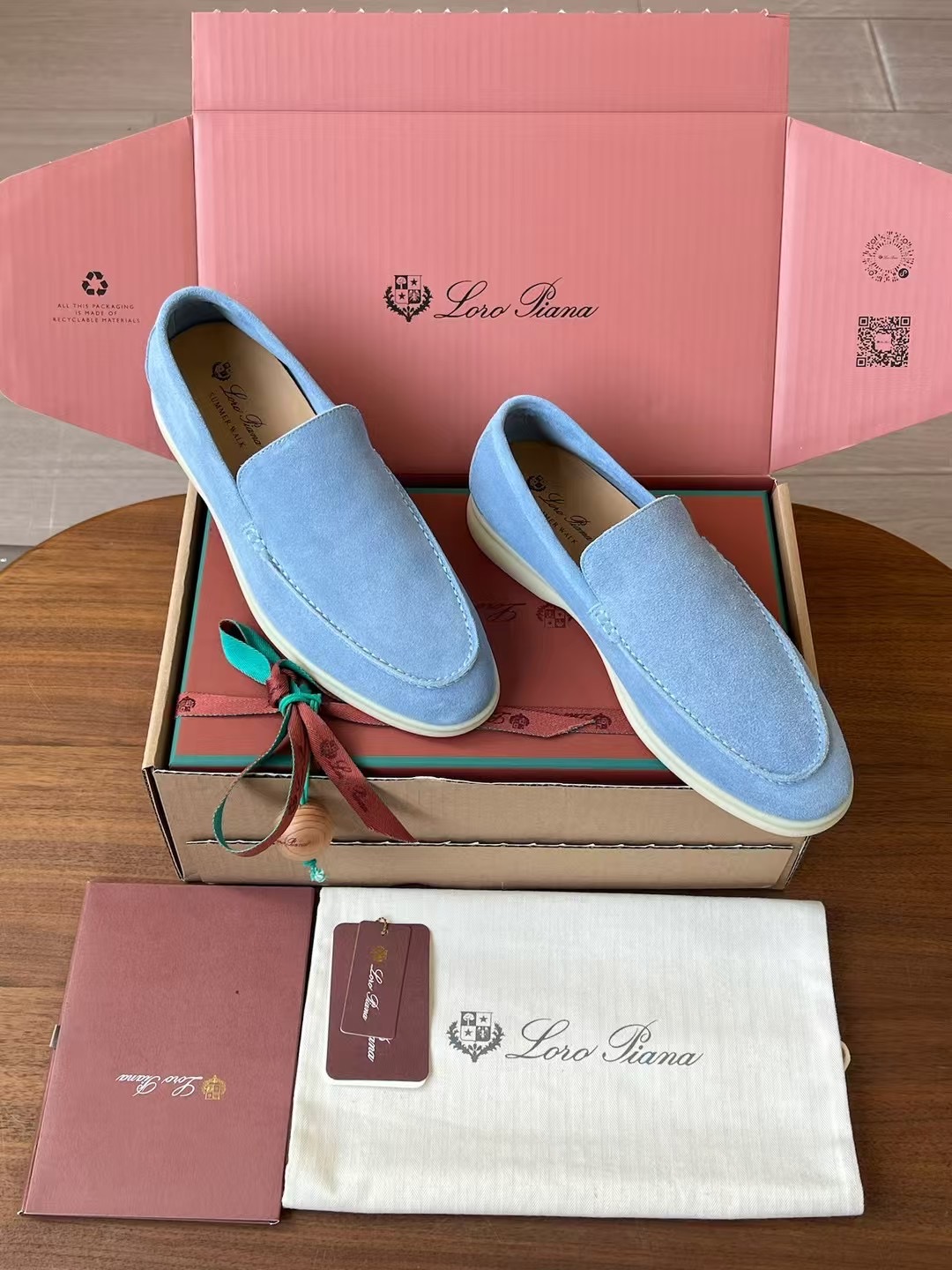 Loro Piana Summer Walk End Walk Low-top Comfortable and casual Men's Shoes麂皮 一脚蹬 运动鞋 波鞋  FAE8124H755