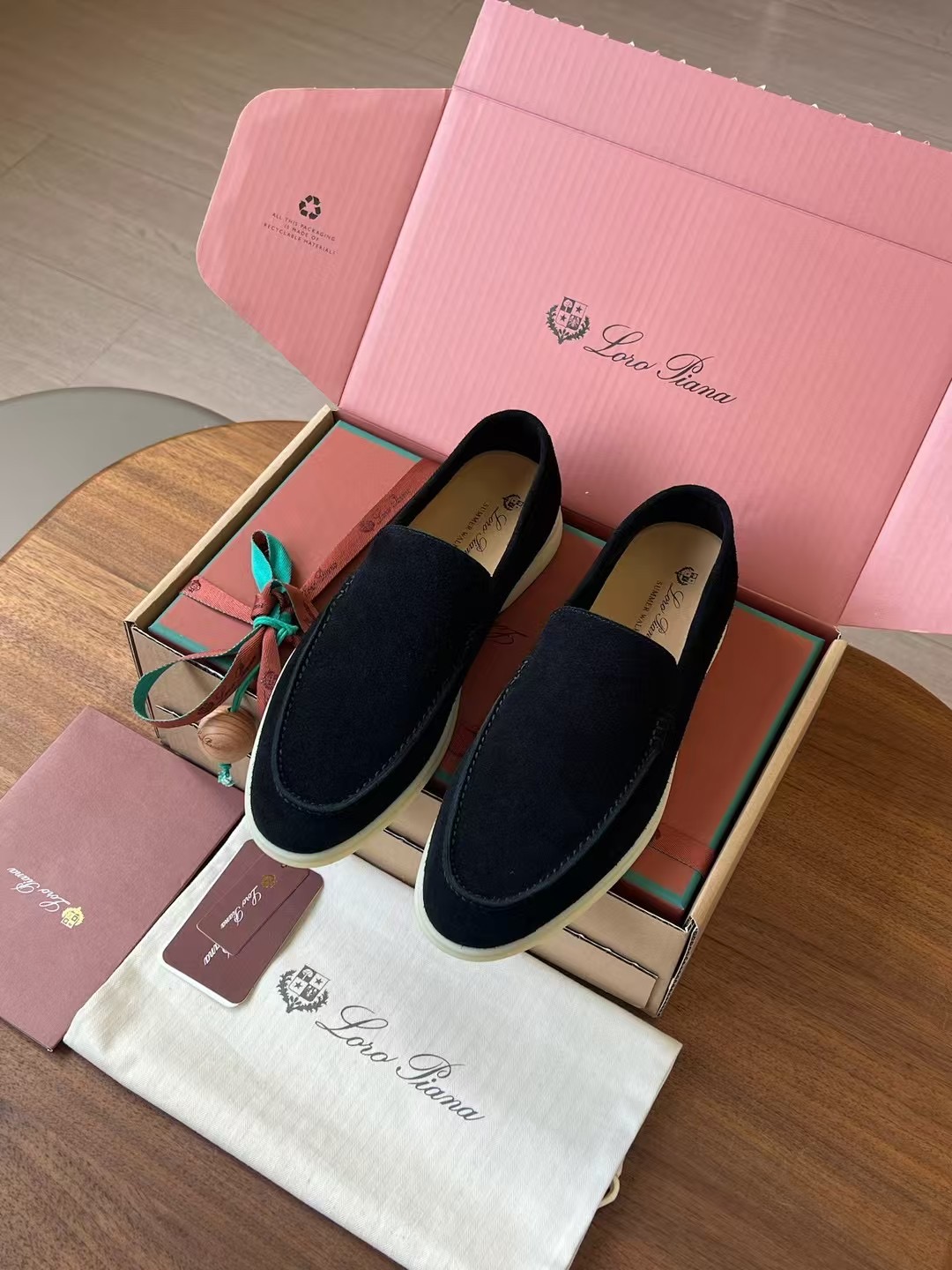 Loro Piana Summer Walk End Walk Low-top Comfortable and casual Men's Shoes麂皮 一脚蹬 运动鞋 波鞋  FAE8124H755