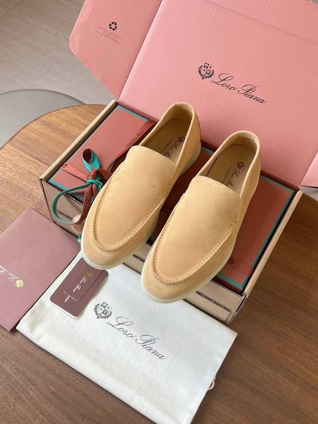 Loro Piana Summer Walk End Walk Low-top Comfortable and casual Men's Shoes麂皮 一脚蹬 运动鞋 波鞋  FAE8124H755