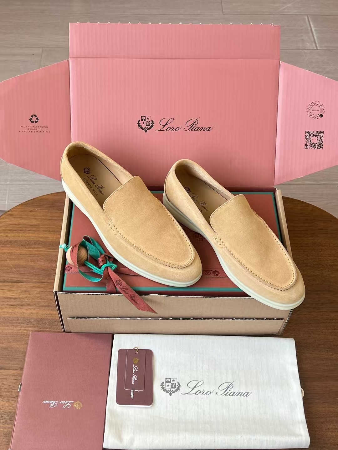 Loro Piana Summer Walk End Walk Low-top Comfortable and casual Men's Shoes麂皮 一脚蹬 运动鞋 波鞋  FAE8124H755