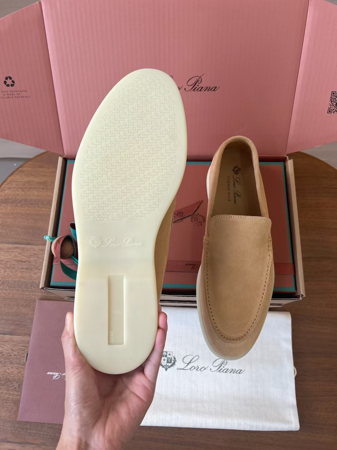 Loro Piana Summer Walk End Walk Low-top Comfortable and casual Men's Shoes麂皮 一脚蹬 运动鞋 波鞋  FAE8124H755
