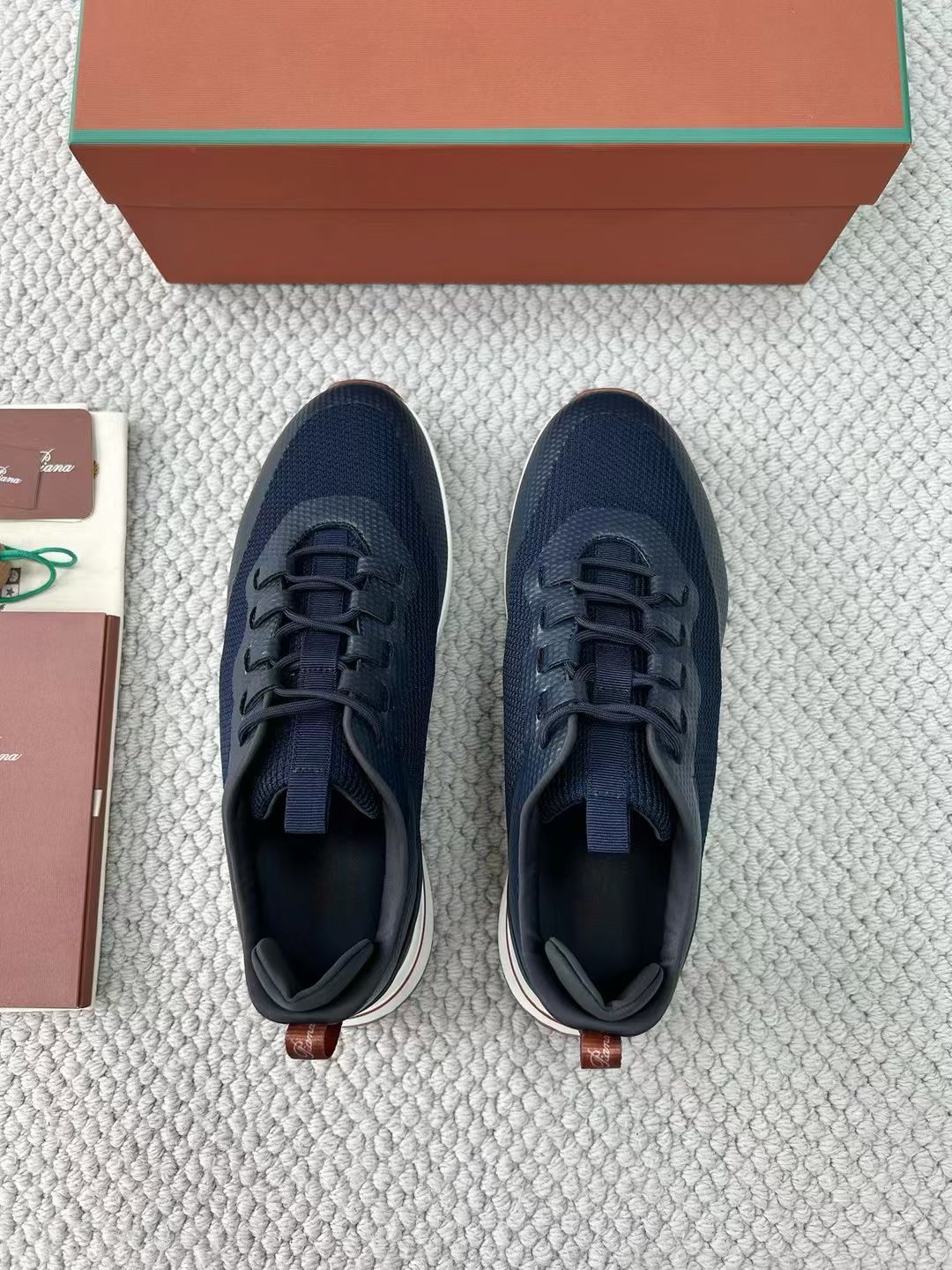 LP Loro Piana Week End Walk  Low-top Comfortable and casual Men's Shoes  Bullshit 运动鞋 波鞋  FAR1331_F8CB