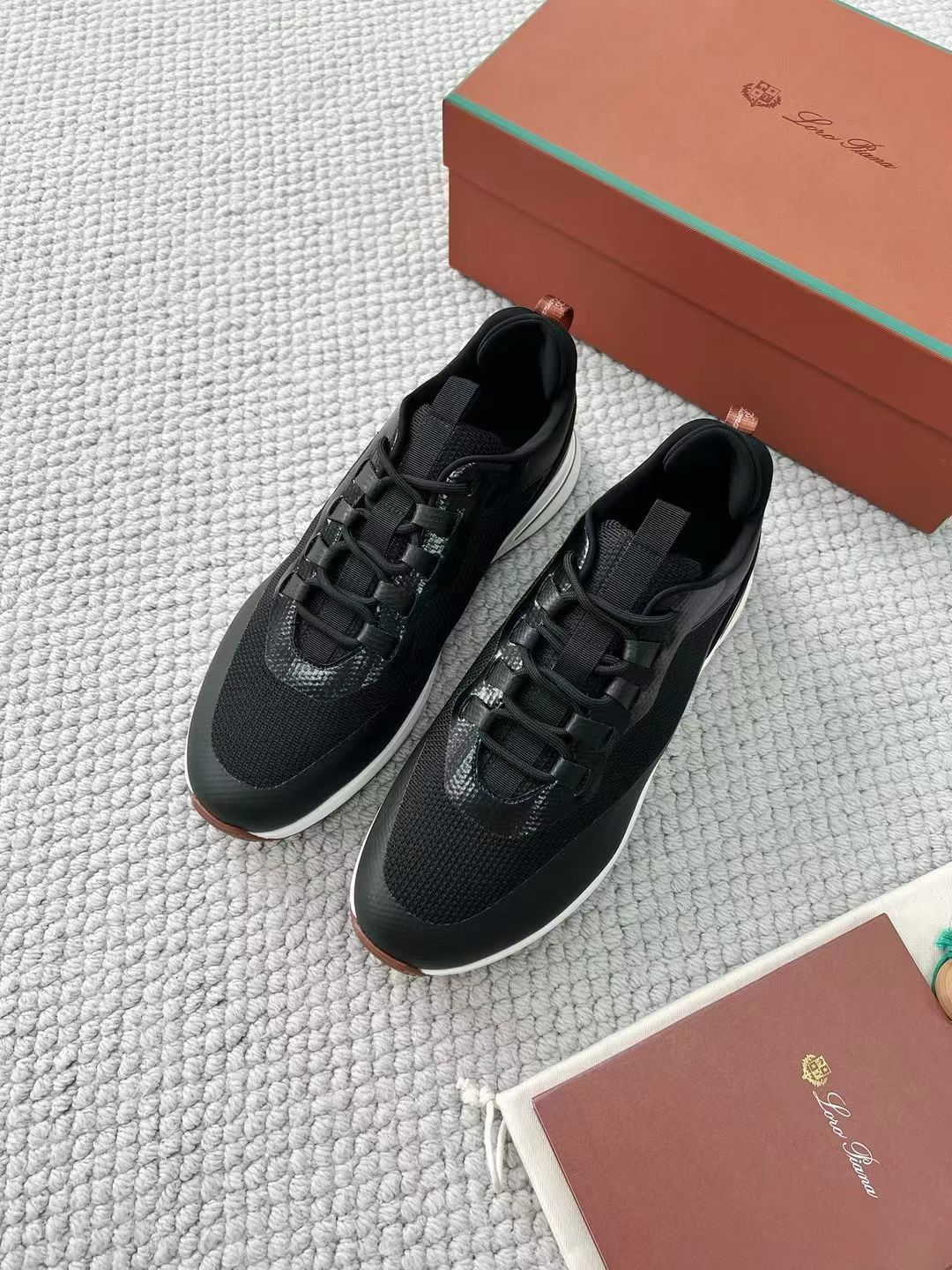 LP Loro Piana Week End Walk  Low-top Comfortable and casual Men's Shoes  Bullshit 运动鞋 波鞋  FAR1331_F8CB