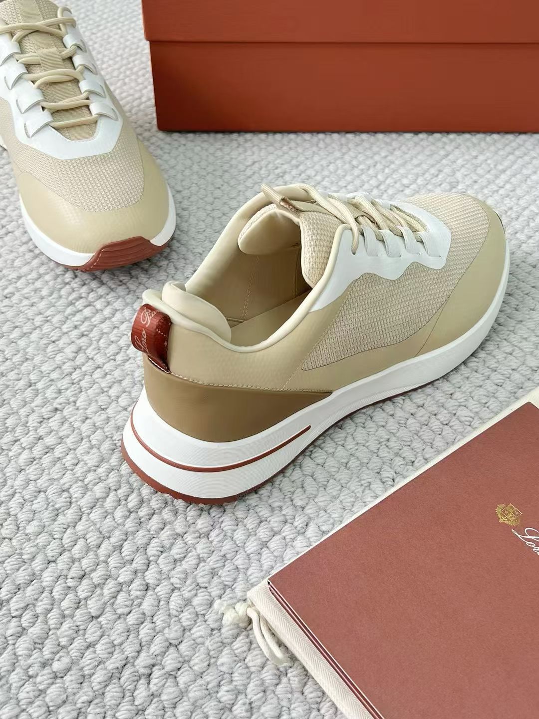 LP Loro Piana Week End Walk  Low-top Comfortable and casual Men's Shoes  Bullshit 运动鞋 波鞋  FAR1331_F8CB
