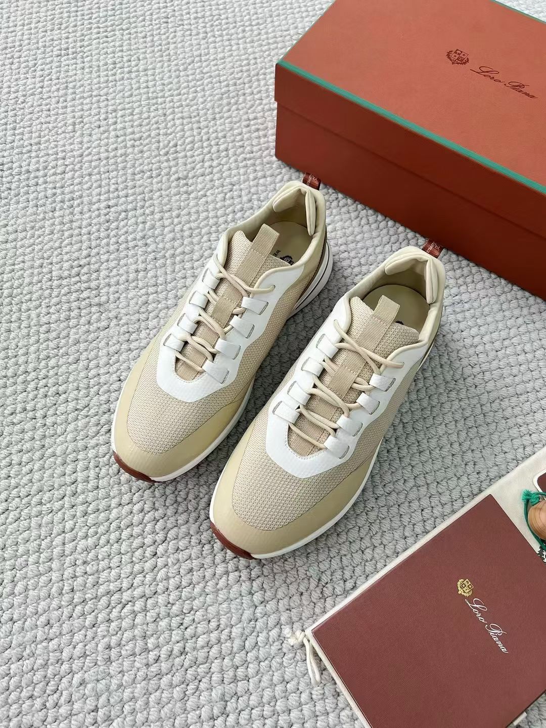 LP Loro Piana Week End Walk  Low-top Comfortable and casual Men's Shoes  Bullshit 运动鞋 波鞋  FAR1331_F8CB