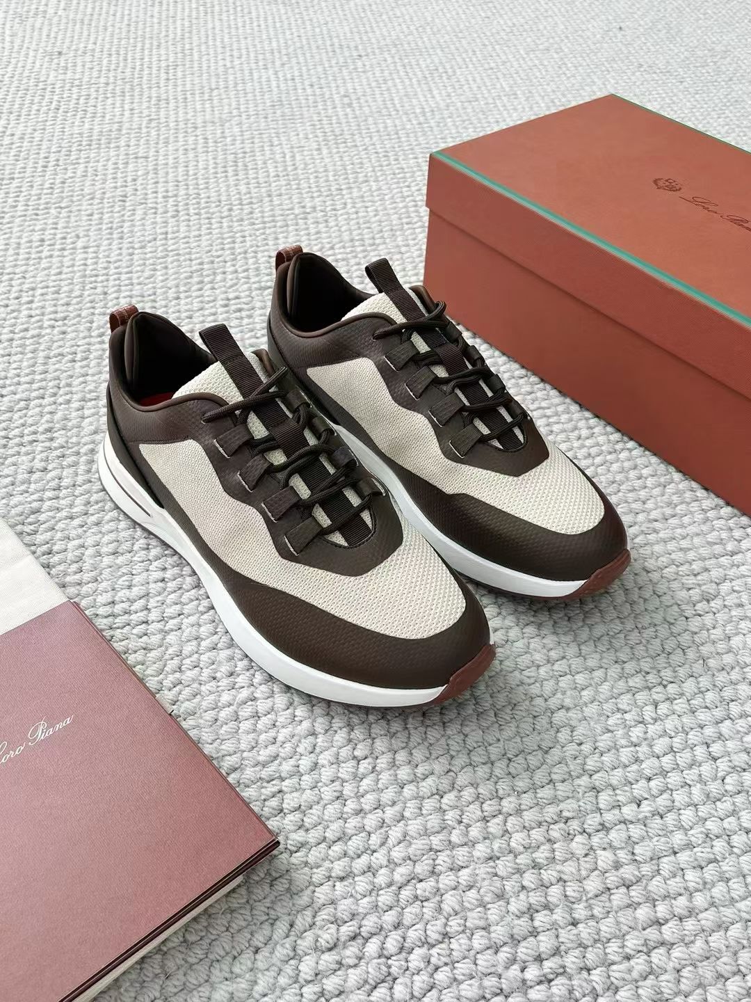 LP Loro Piana Week End Walk  Low-top Comfortable and casual Men's Shoes  Bullshit 运动鞋 波鞋  FAR1331_F8CB