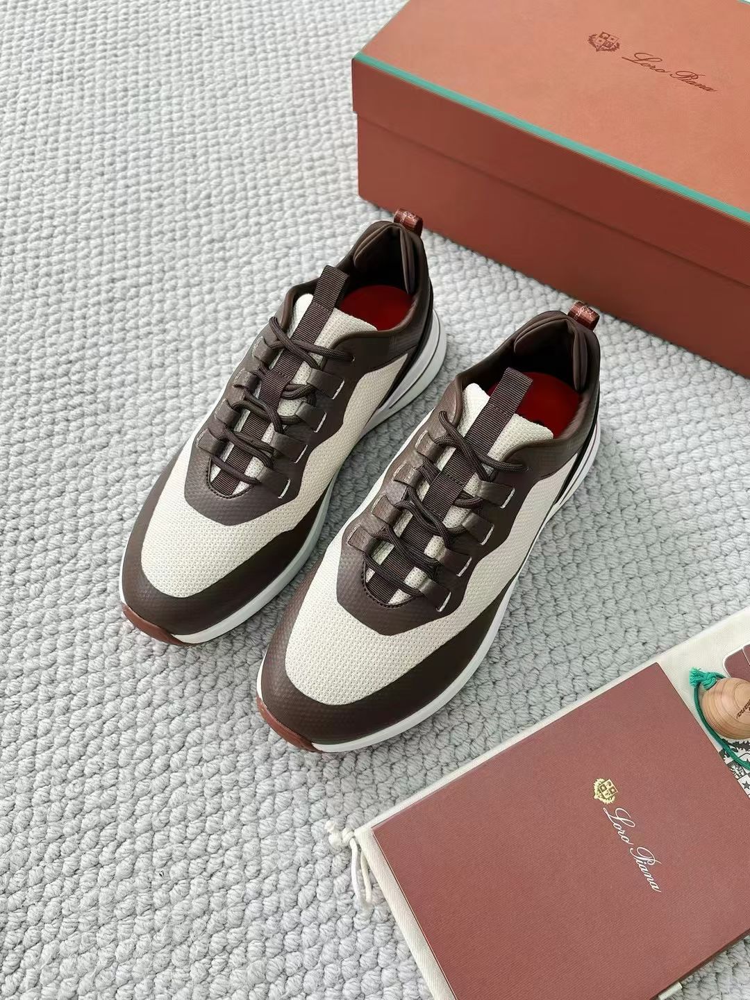 LP Loro Piana Week End Walk  Low-top Comfortable and casual Men's Shoes  Bullshit 运动鞋 波鞋  FAR1331_F8CB
