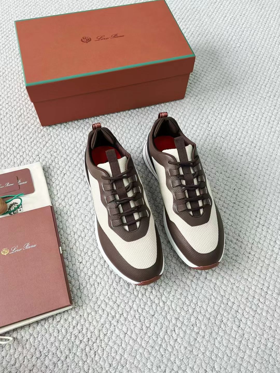 LP Loro Piana Week End Walk  Low-top Comfortable and casual Men's Shoes  Bullshit 运动鞋 波鞋  FAR1331_F8CB