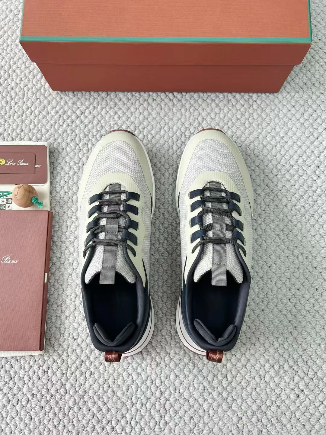 LP Loro Piana Week End Walk  Low-top Comfortable and casual Men's Shoes  Bullshit 运动鞋 波鞋  FAR1331_F8CB