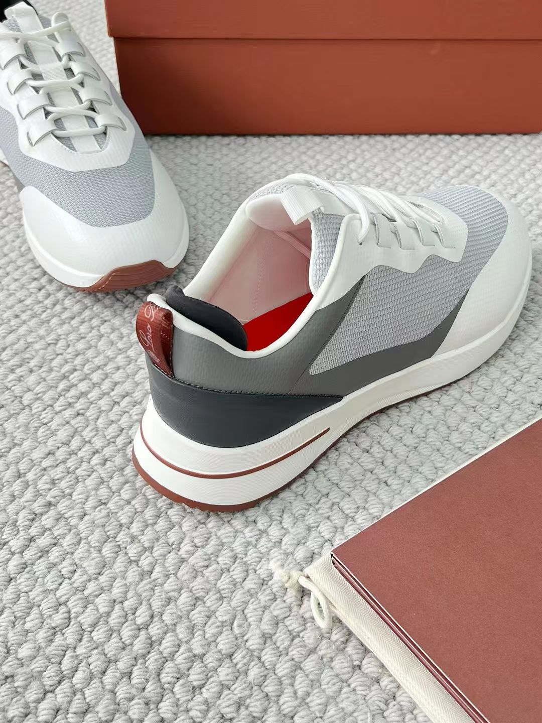 LP Loro Piana Week End Walk  Low-top Comfortable and casual Men's Shoes  Bullshit 运动鞋 波鞋  FAR1331_F8CB