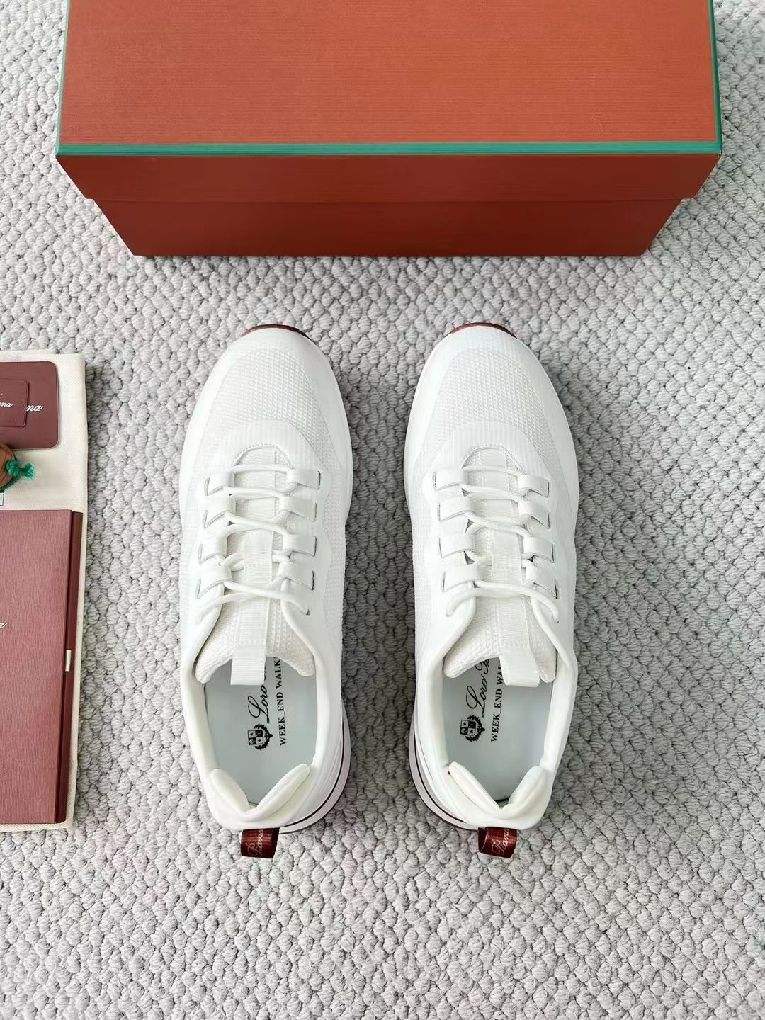 LP Loro Piana Week End Walk  Low-top Comfortable and casual Men's Shoes  Bullshit 运动鞋 波鞋  FAR1331_F8CB