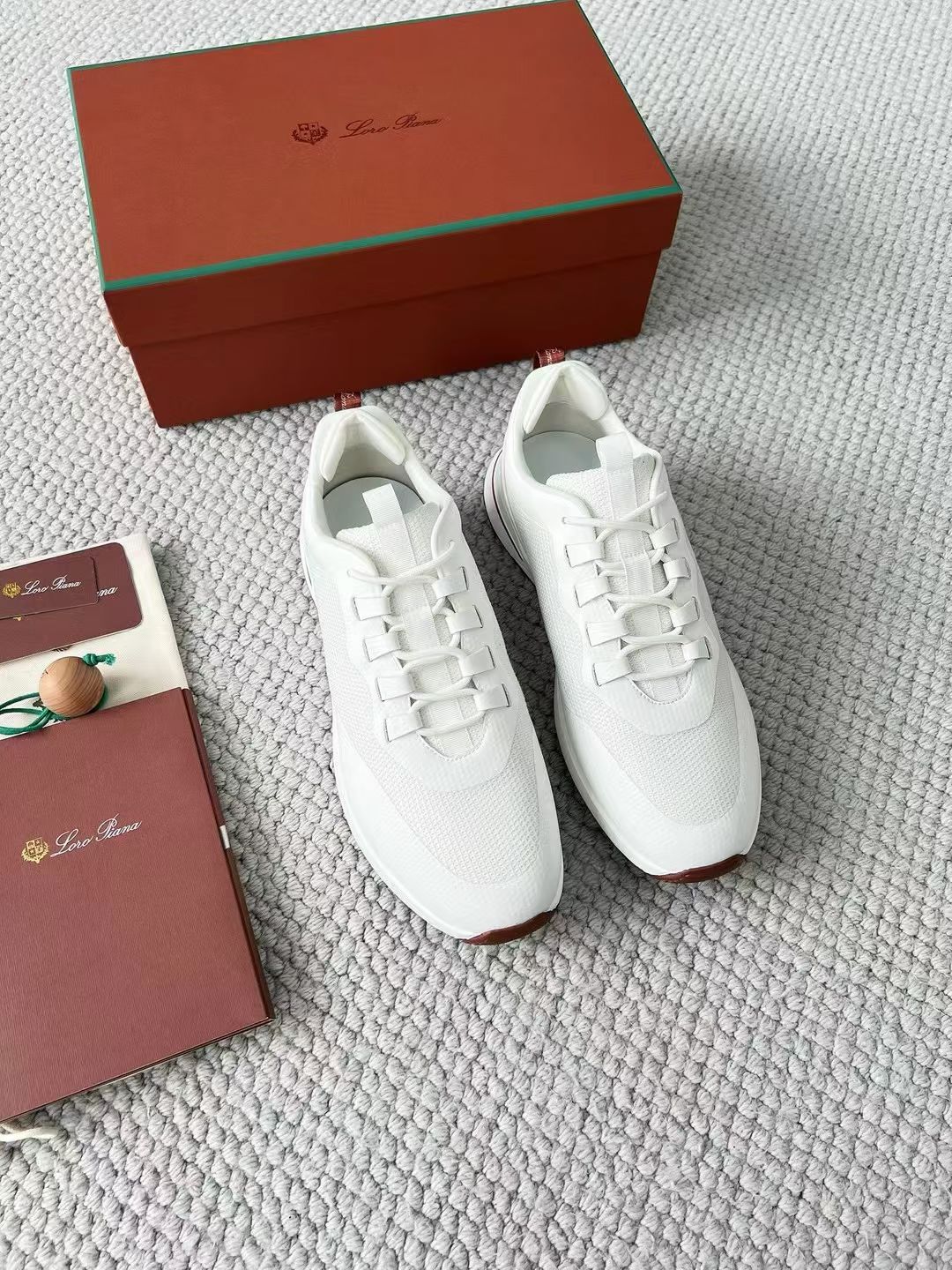 LP Loro Piana Week End Walk  Low-top Comfortable and casual Men's Shoes  Bullshit 运动鞋 波鞋  FAR1331_F8CB