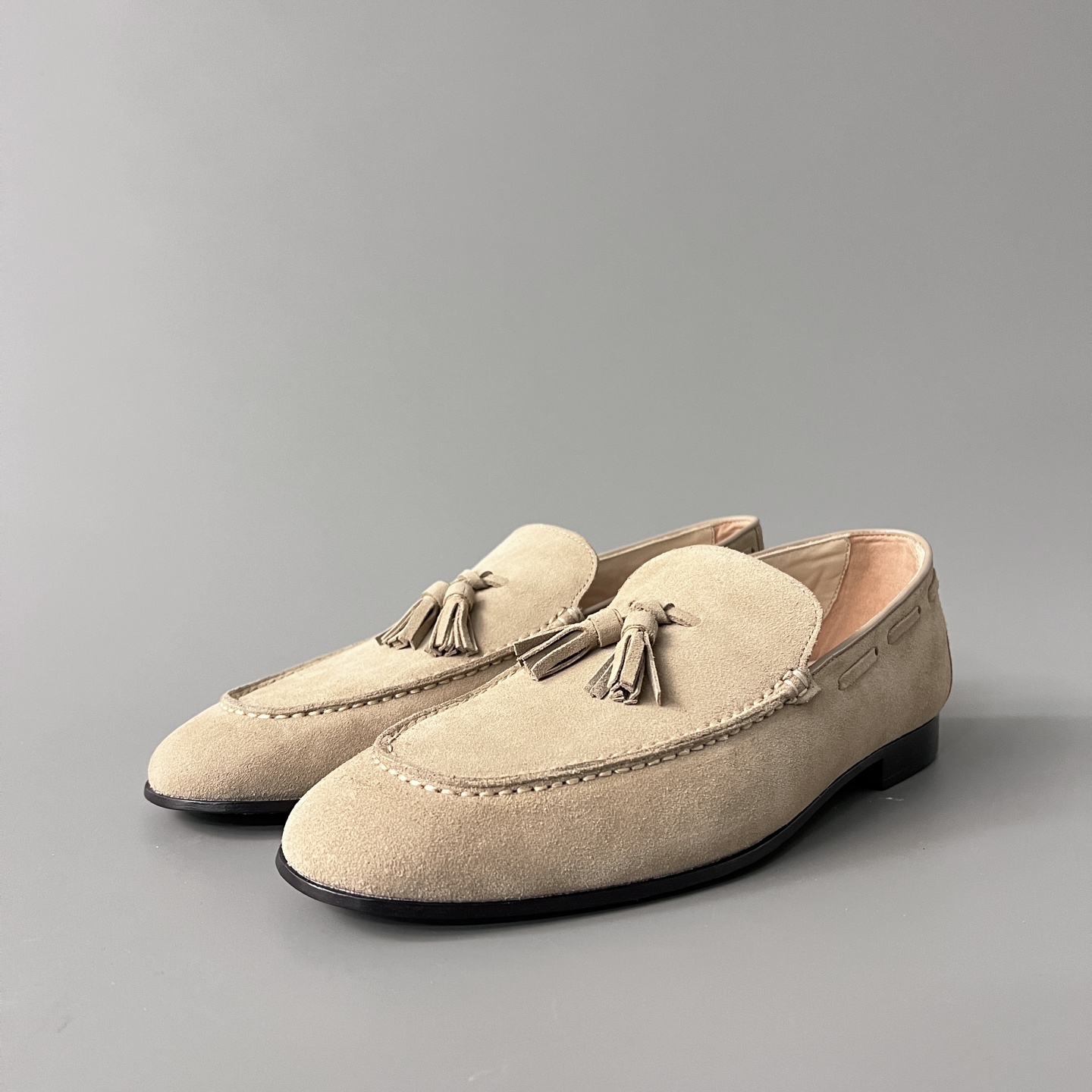 Loro Piana LP  Style Serge Walk Shoes | Italian Inspired Suede Loafers for Tassel Dress Shoe Men
