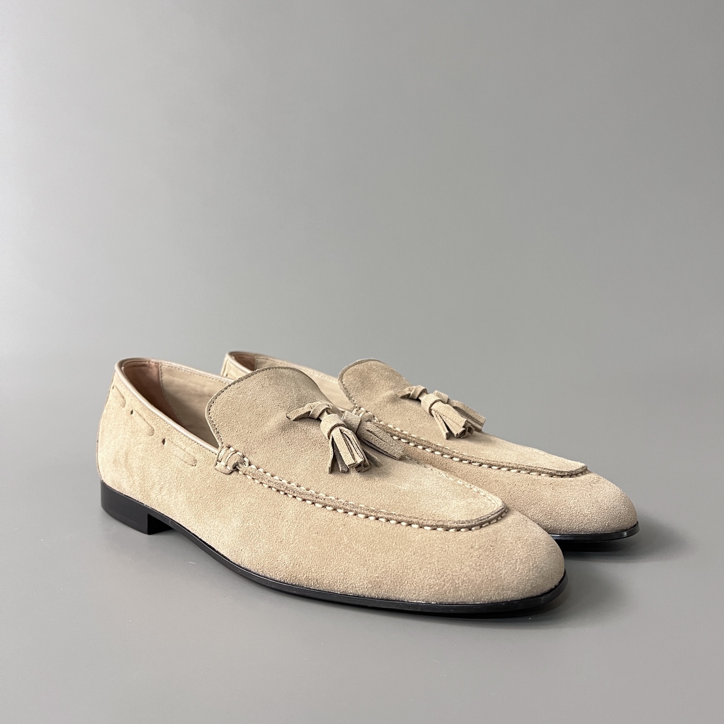 Loro Piana LP  Style Serge Walk Shoes | Italian Inspired Suede Loafers for Tassel Dress Shoe Men