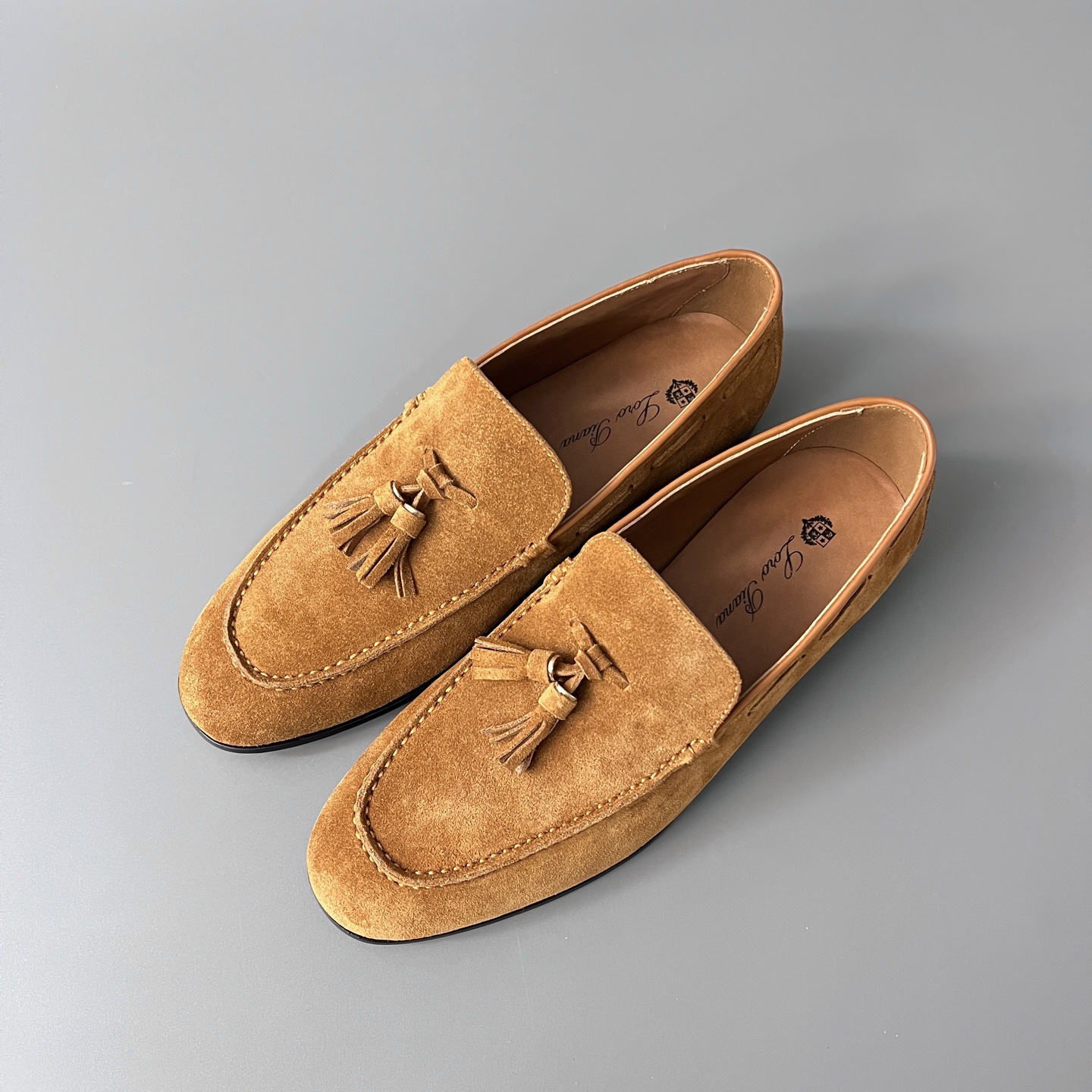 Loro Piana LP  Style Serge Walk Shoes | Italian Inspired Suede Loafers for Men 棕色 FAP1178H0VT