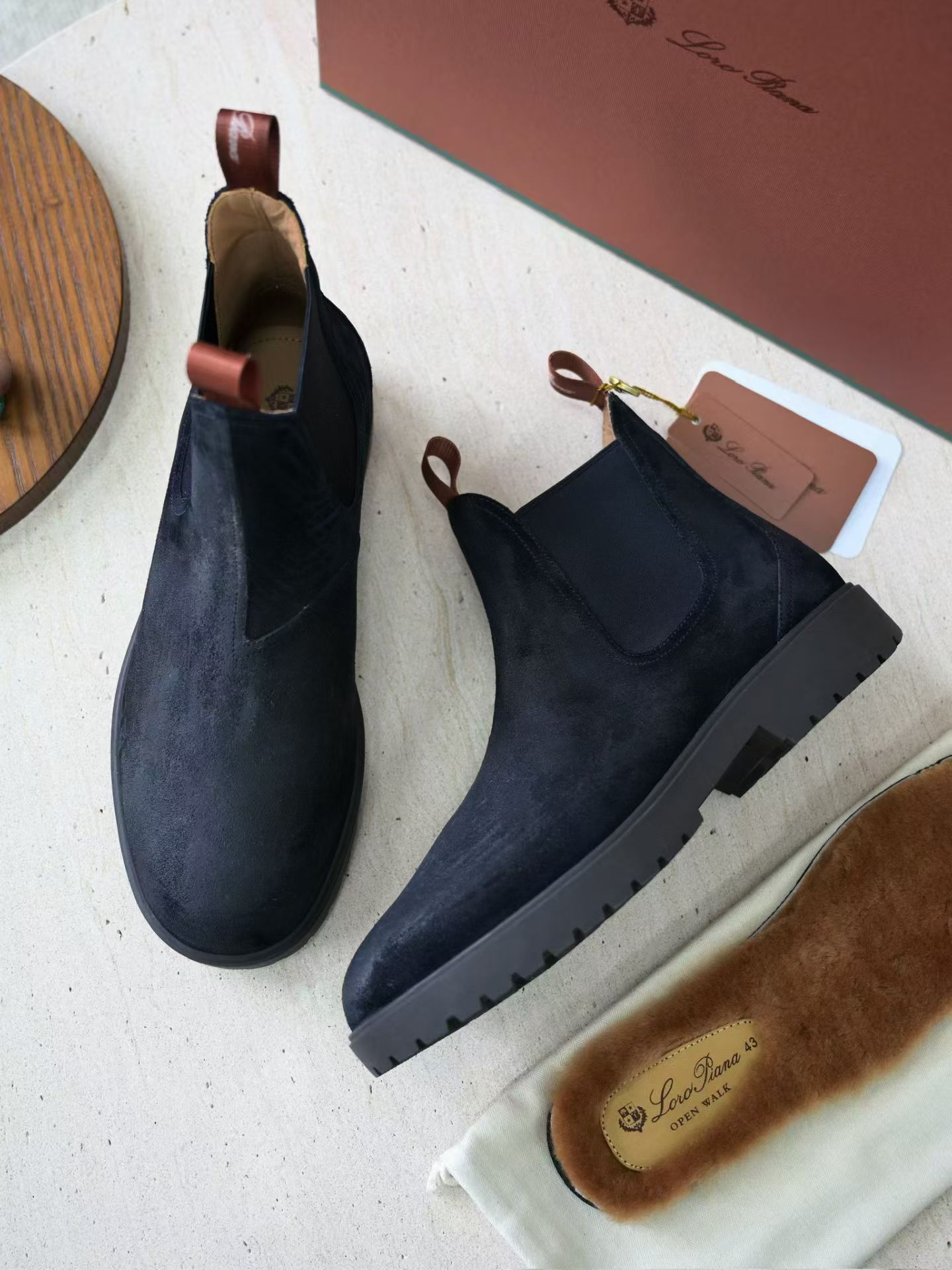 Loro Piana LP Summer Walk / End Walk — Low-Top, Comfortable, and Casual Men's Shoes (Suede) | High-Top Chelsea Boots FAP6922_H027
