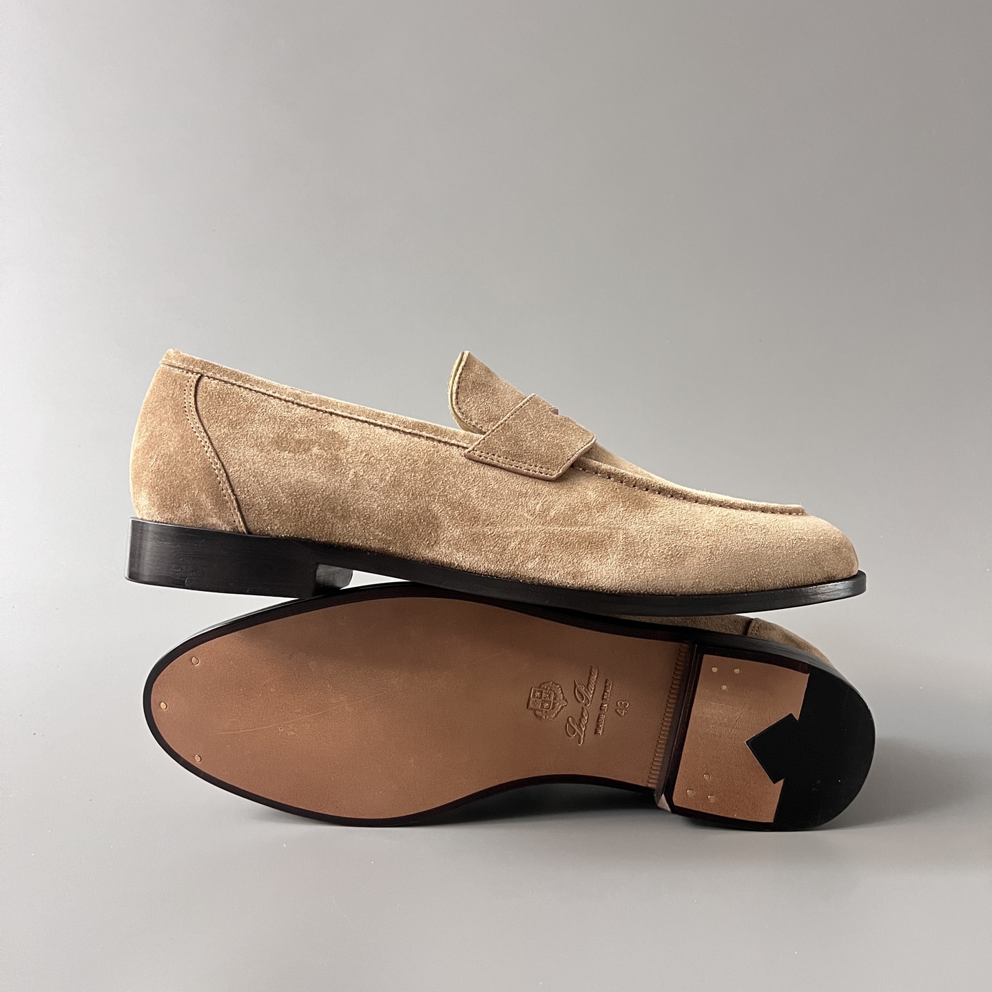 Loro Piana LP Sergio  End Walk Low-top Comfortable and casual Men's Shoes 麂皮 一脚蹬 运动鞋 波鞋  FAO9641_H0X4