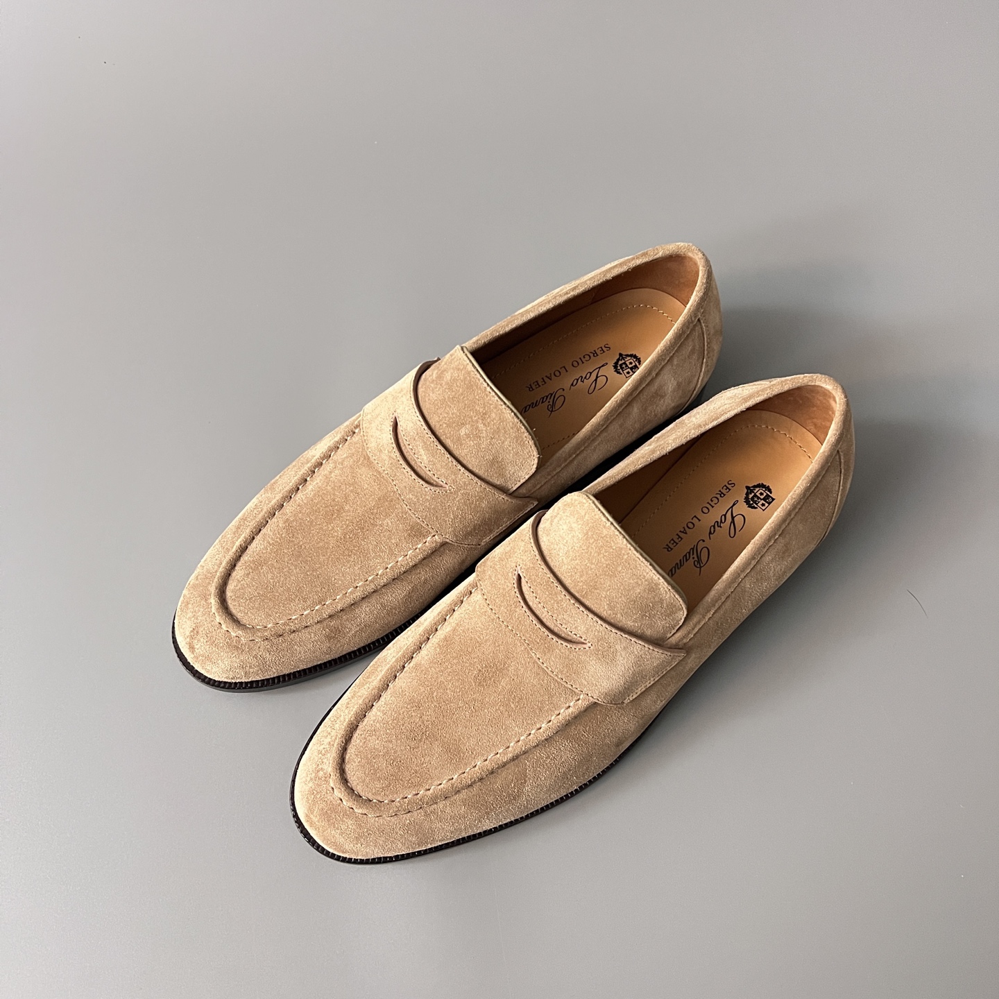Loro Piana LP Sergio  End Walk Low-top Comfortable and casual Men's Shoes 麂皮 一脚蹬 运动鞋 波鞋  FAO9641_H0X4
