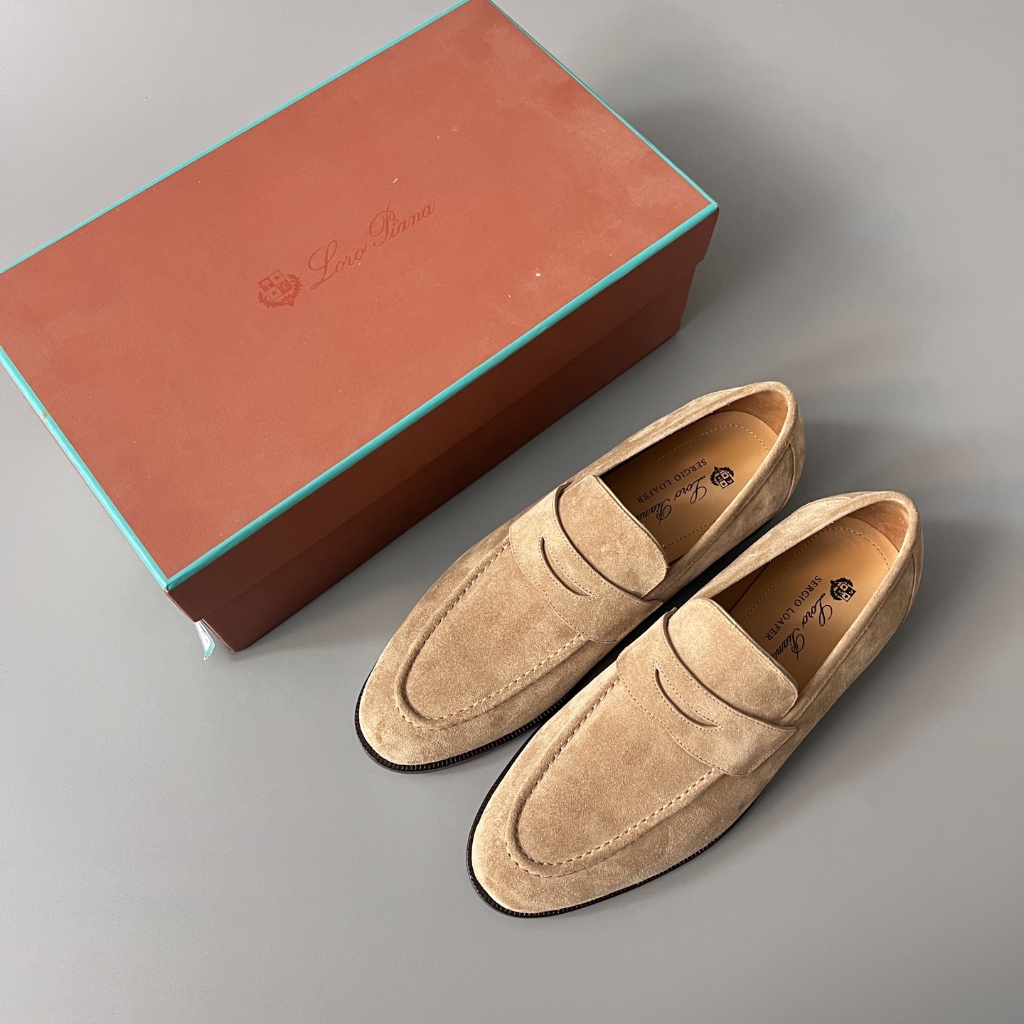 Loro Piana LP Sergio  End Walk Low-top Comfortable and casual Men's Shoes 麂皮 一脚蹬 运动鞋 波鞋  FAO9641_H0X4