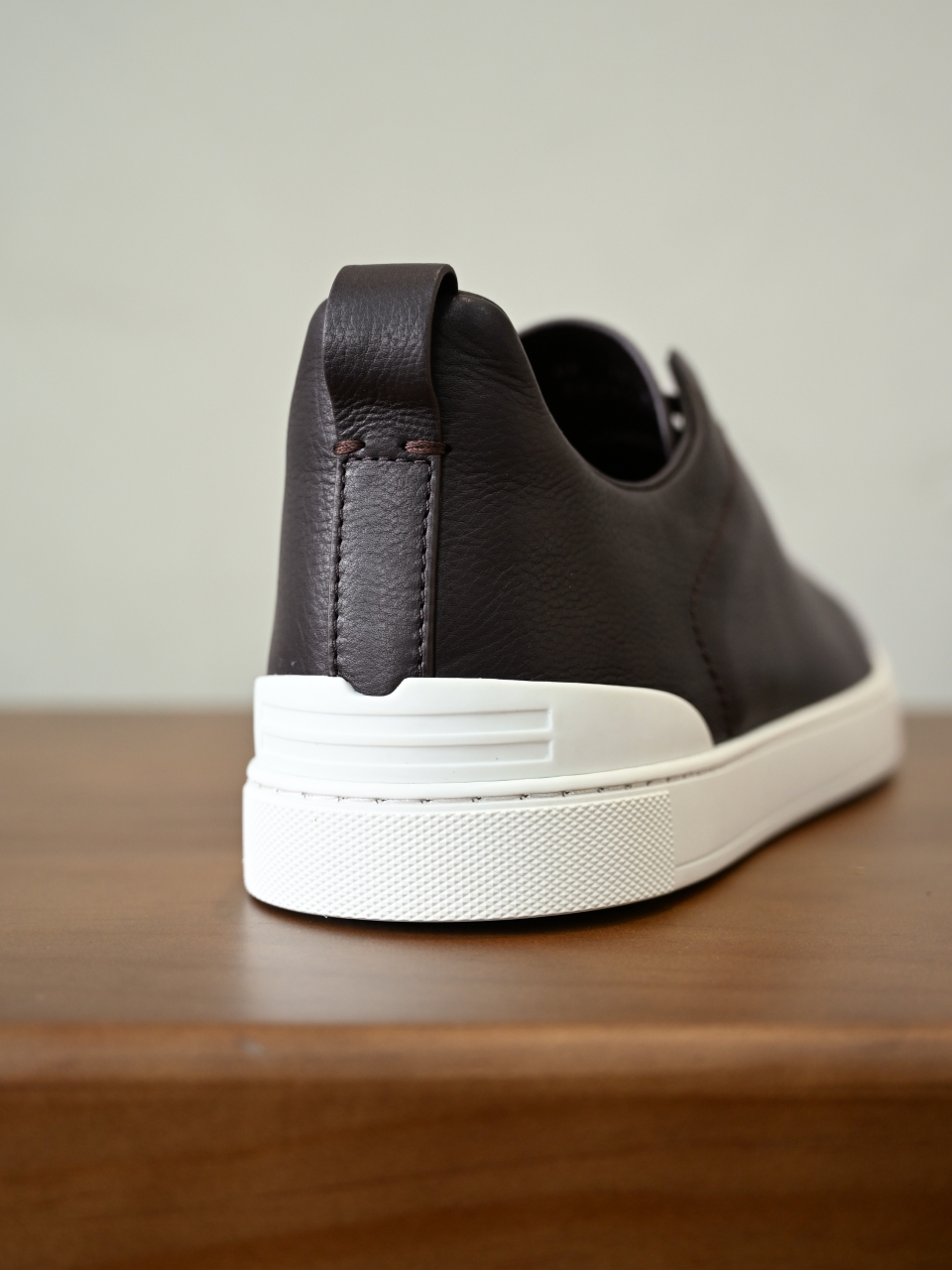 ZE2617 杰尼亚  Zegna Triple -(Smooth Leather) Laceless Sneakers -C0-02