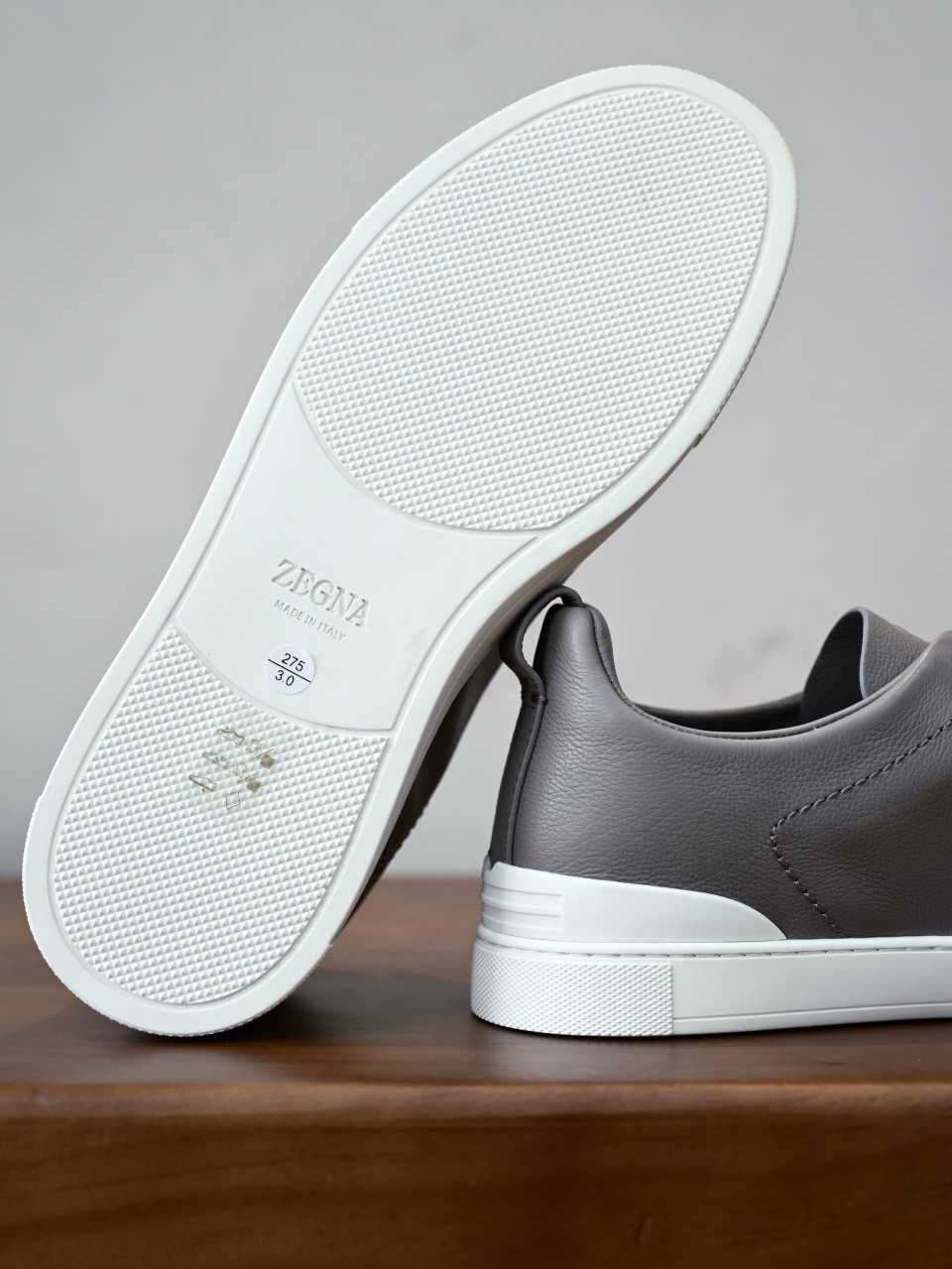 ZE2617 杰尼亚  Zegna Triple -(Smooth Leather) Laceless Sneakers -C0-03-LHOTA-S5207Z-PRO