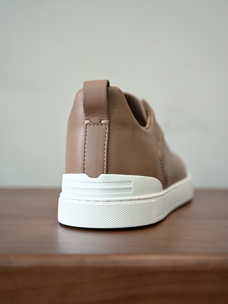 ZE2617 杰尼亚  Zegna Triple -(Smooth Leather) Laceless Sneakers -C0-06-LHOTA-S5207
