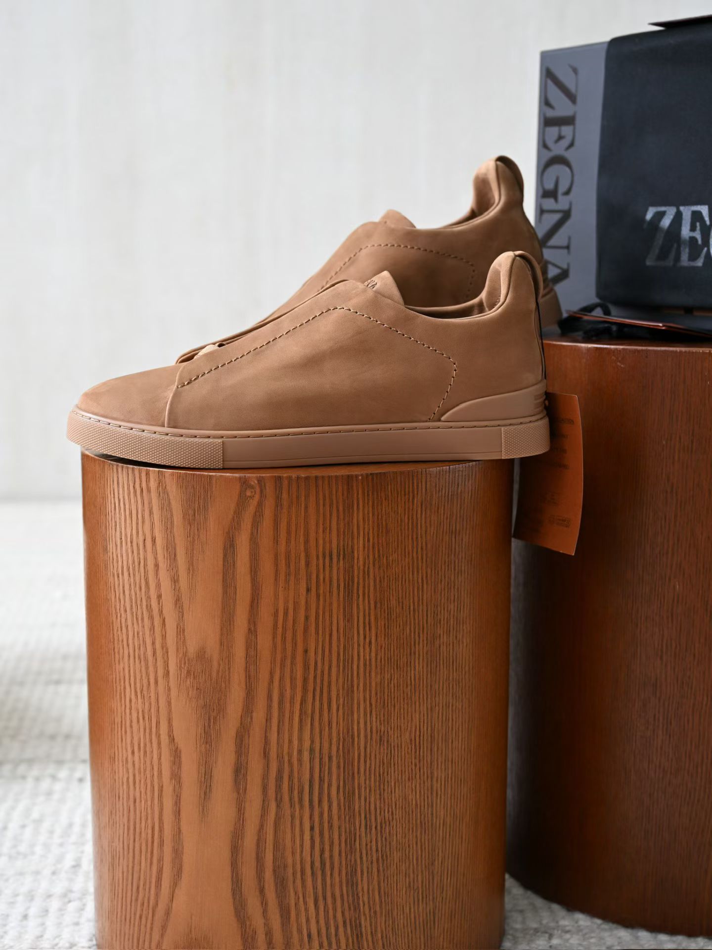 ZE2441-5 杰尼亚  Zegna Triple -(Suede) Laceless Sneakers -C0-LHNBC-S7964Z