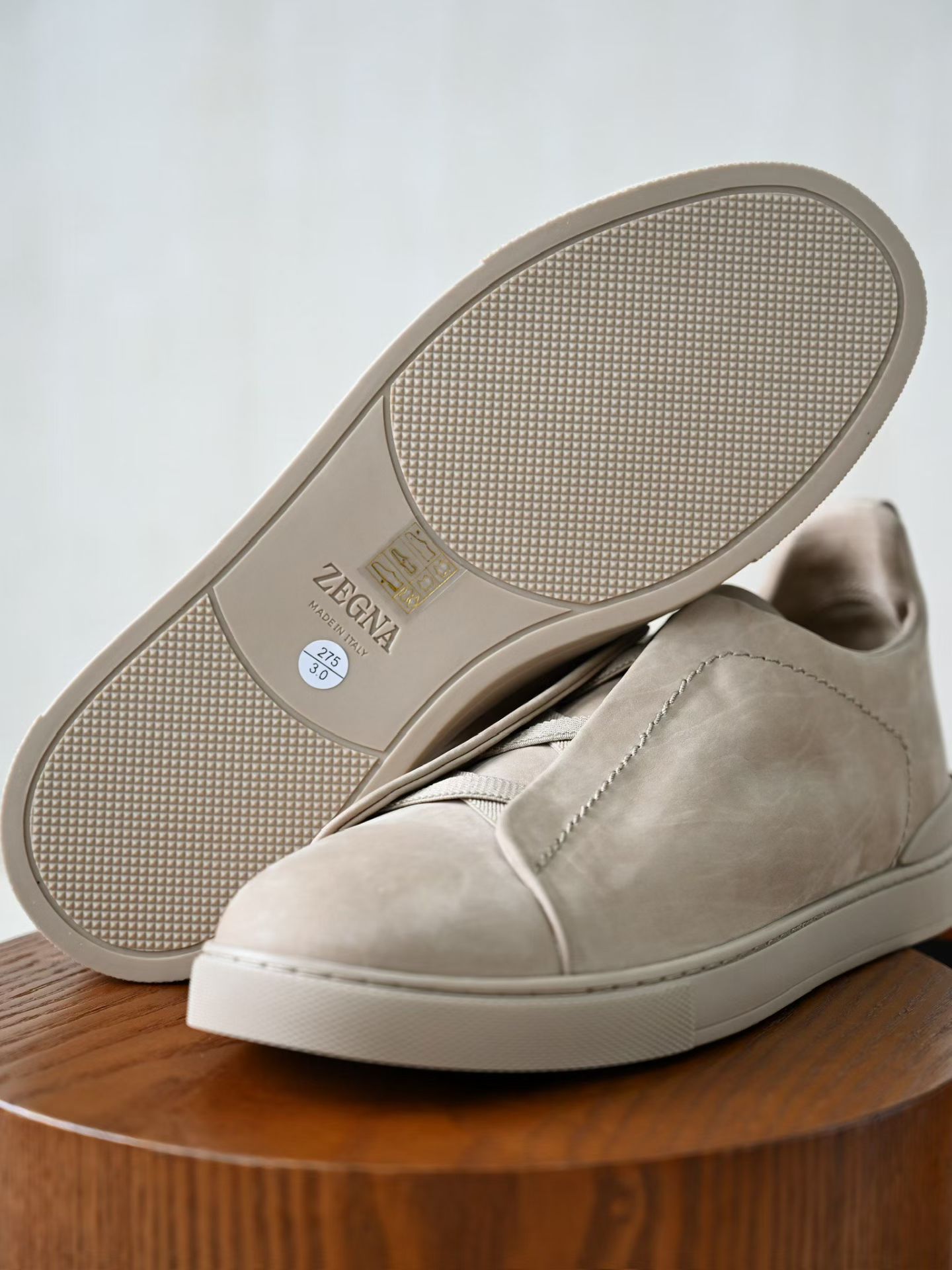 ZE2441-5 杰尼亚  Zegna Triple -(Suede) Laceless Sneakers -C0-LHNBC-S7964Z