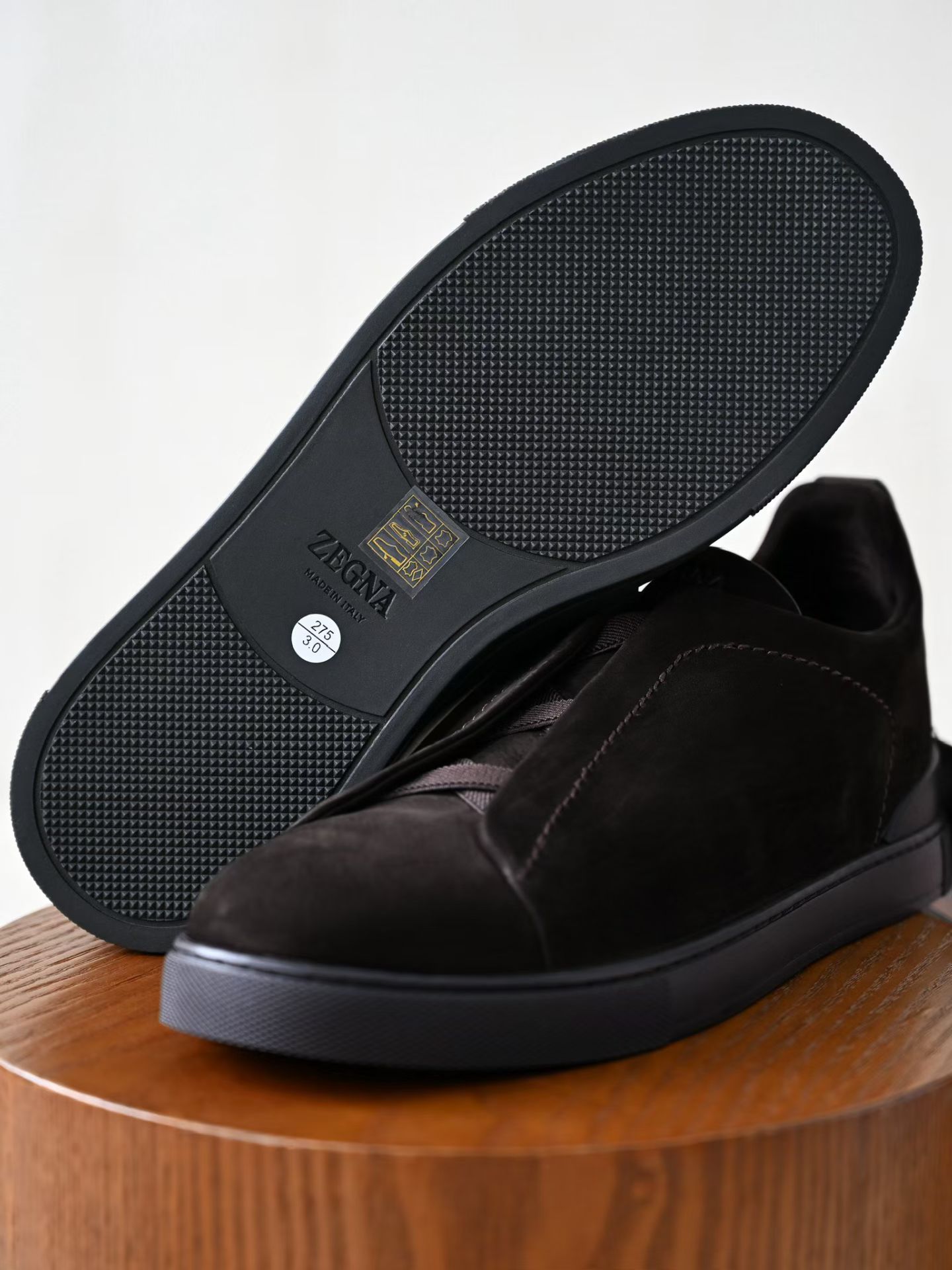 ZE2441-5 杰尼亚  Zegna Triple -(Suede) Laceless Sneakers -C0-LHNBC-S7964Z