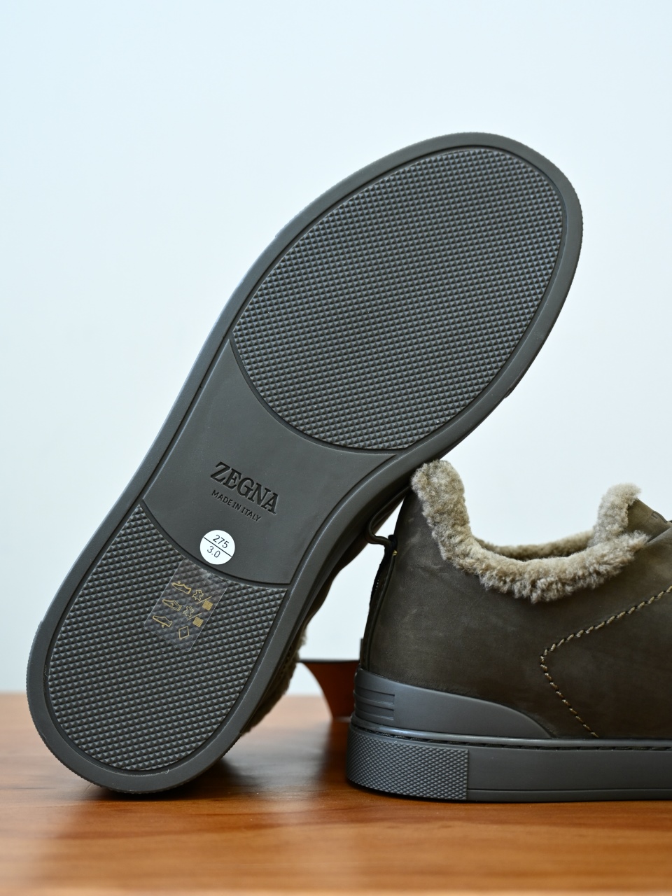 ZE2617-5M-Zegna Triple-Elastic Slip-On-Premium Suede Leather-Plush Shearling-Lined-C0 麂皮加绒