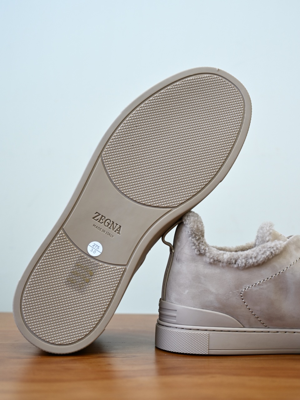 ZE2617-5M-Zegna Triple-Elastic Slip-On-Premium Suede Leather-Plush Shearling-Lined-C0 麂皮加绒