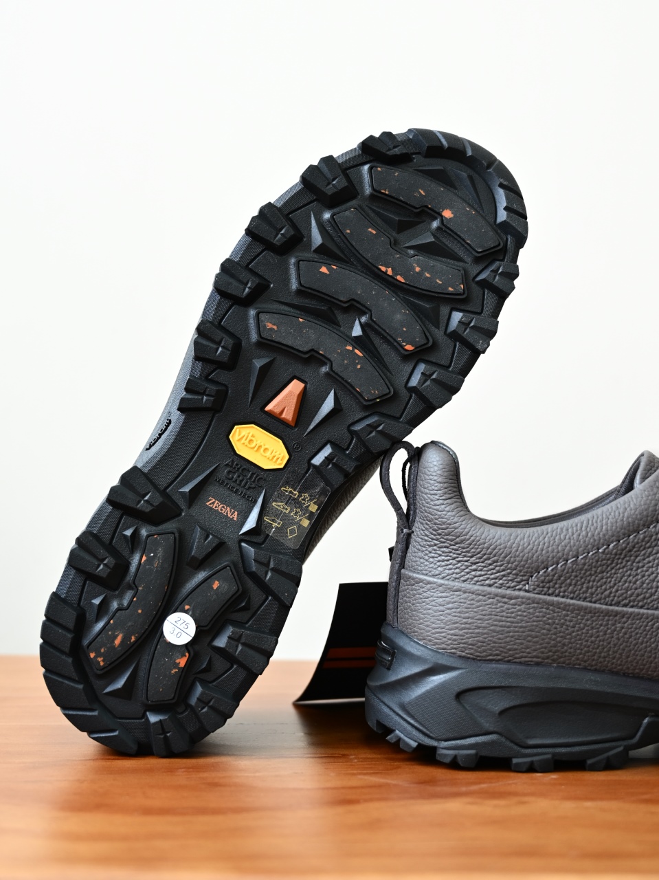 ZE2617-5M-Zegna Triple Fleece-Lined Outdoor Sports Shoes for Winter — Litchi-Patterned / Cowhide-C0
