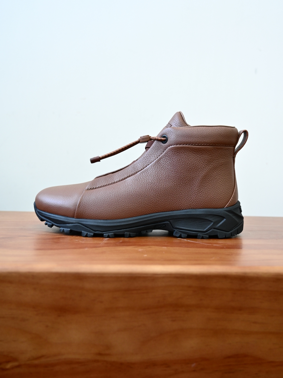 ZE2527M-1-Zegna Quiet Luxury Grained Leather High-Top Sneakers – 1:1 Bespoke Quality Winter Casuals-C0