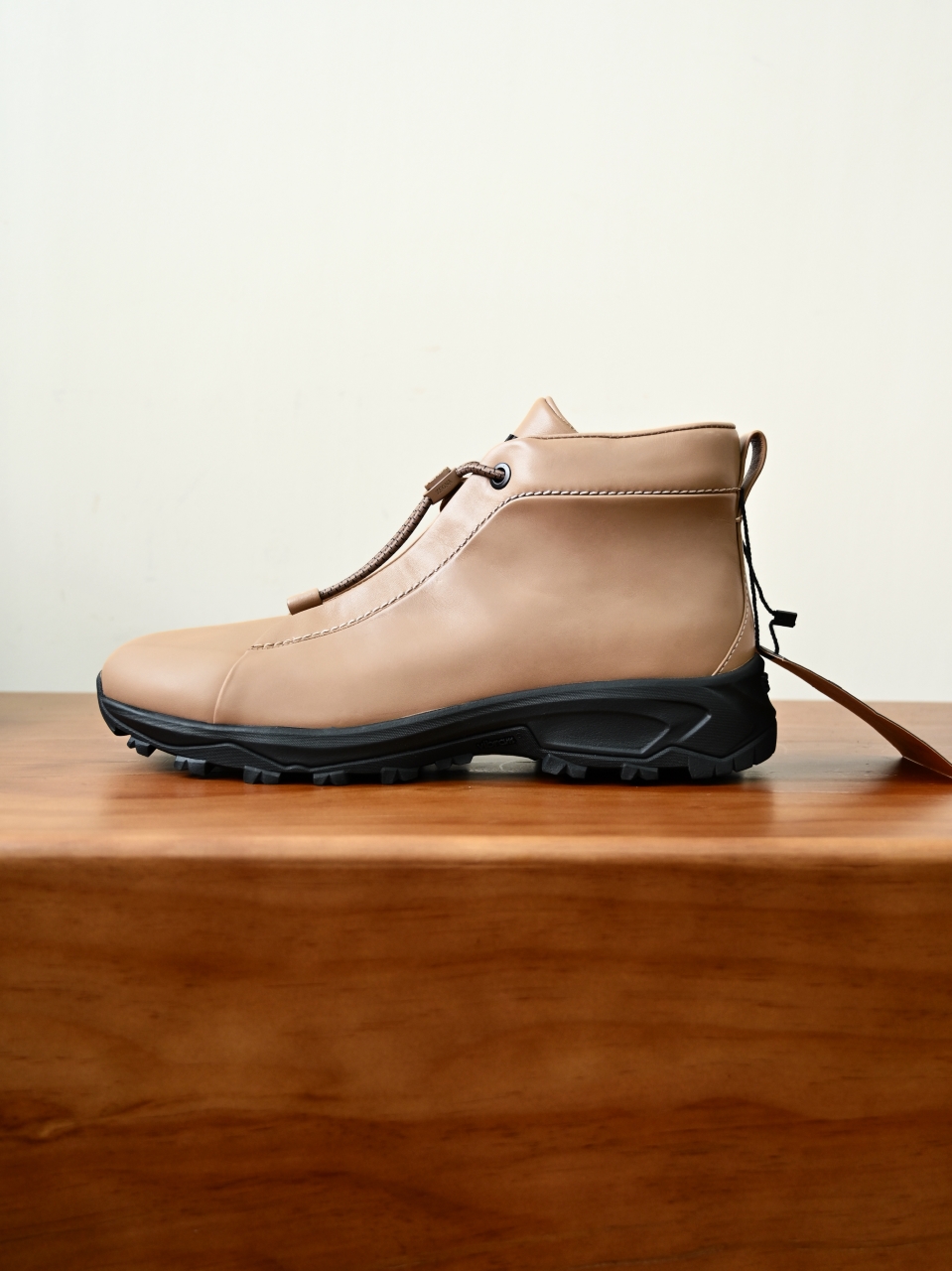 ZE2527-M-Zegna Men’s Triple Stitch Smooth Leather Sport Boots-C0-Fleece-lined for winter-加绒高筒
