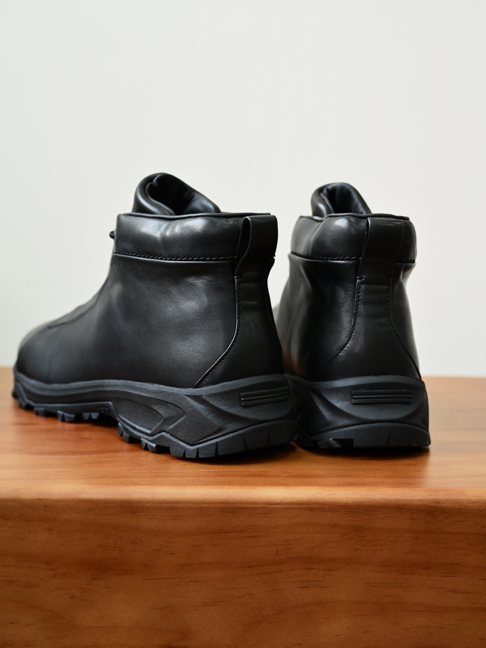ZE2527-M-Zegna Men’s Triple Stitch Smooth Leather Sport Boots-C0-Fleece-lined for winter-加绒高筒