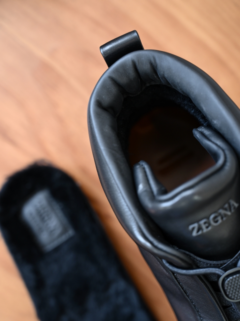 ZE2527-M-Zegna Men’s Triple Stitch Smooth Leather Sport Boots-C0-Fleece-lined for winter-加绒高筒