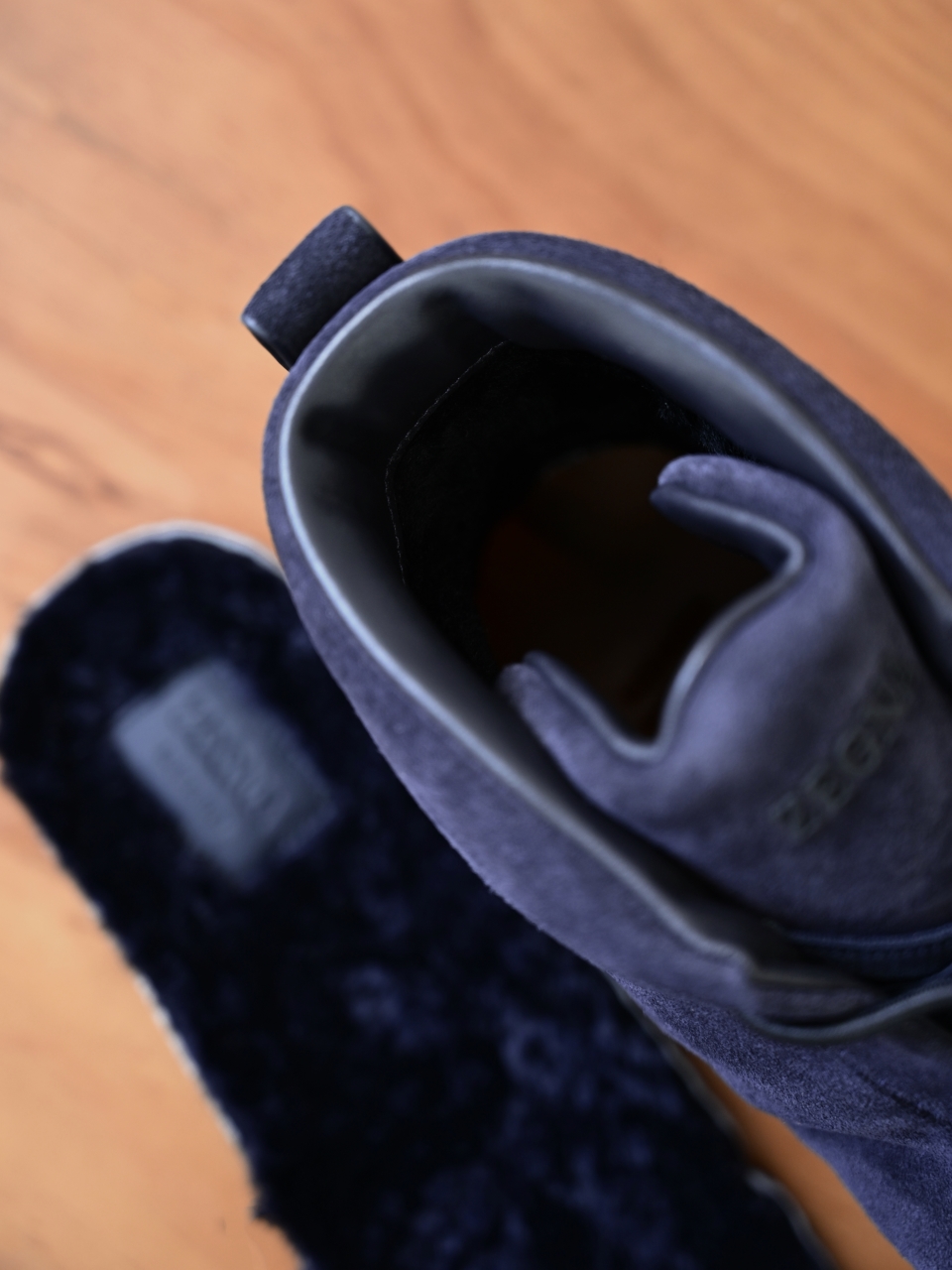 ZE2527-M-Zegna Men's Triple Stitch Suede Leather Sneakers-C0-Fleece-lined for winter-加绒高筒