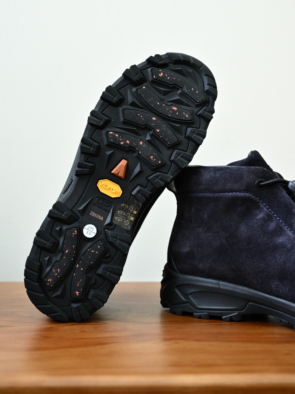 ZE2527-M-Zegna Men's Triple Stitch Suede Leather Sneakers-C0-Fleece-lined for winter-加绒高筒