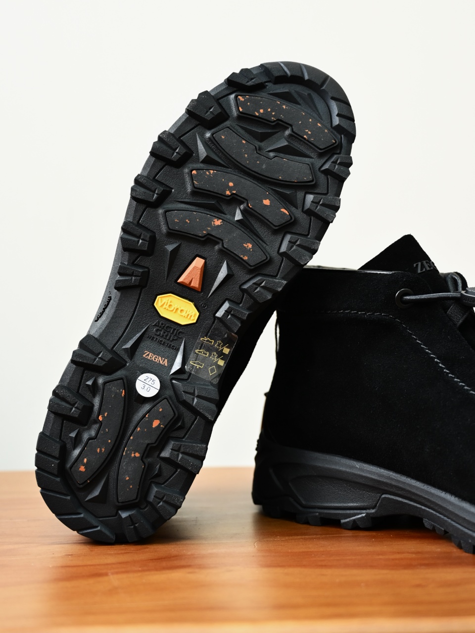 ZE2527-M-Zegna Men's Triple Stitch Suede Leather Sneakers-C0-Fleece-lined for winter-加绒高筒
